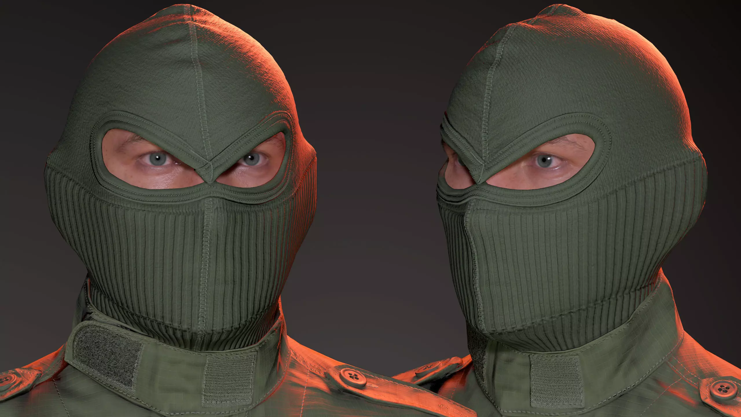 Tactical Full-Face Spec-Ops Balaclava UE5-Ready Low-poly 3D model_0
