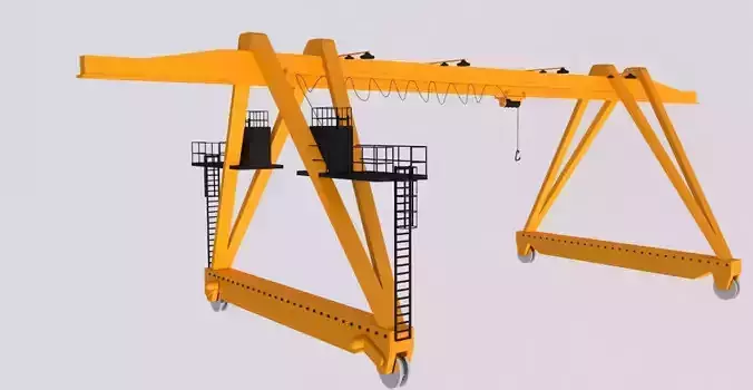 3D model Gantry Crane Collection