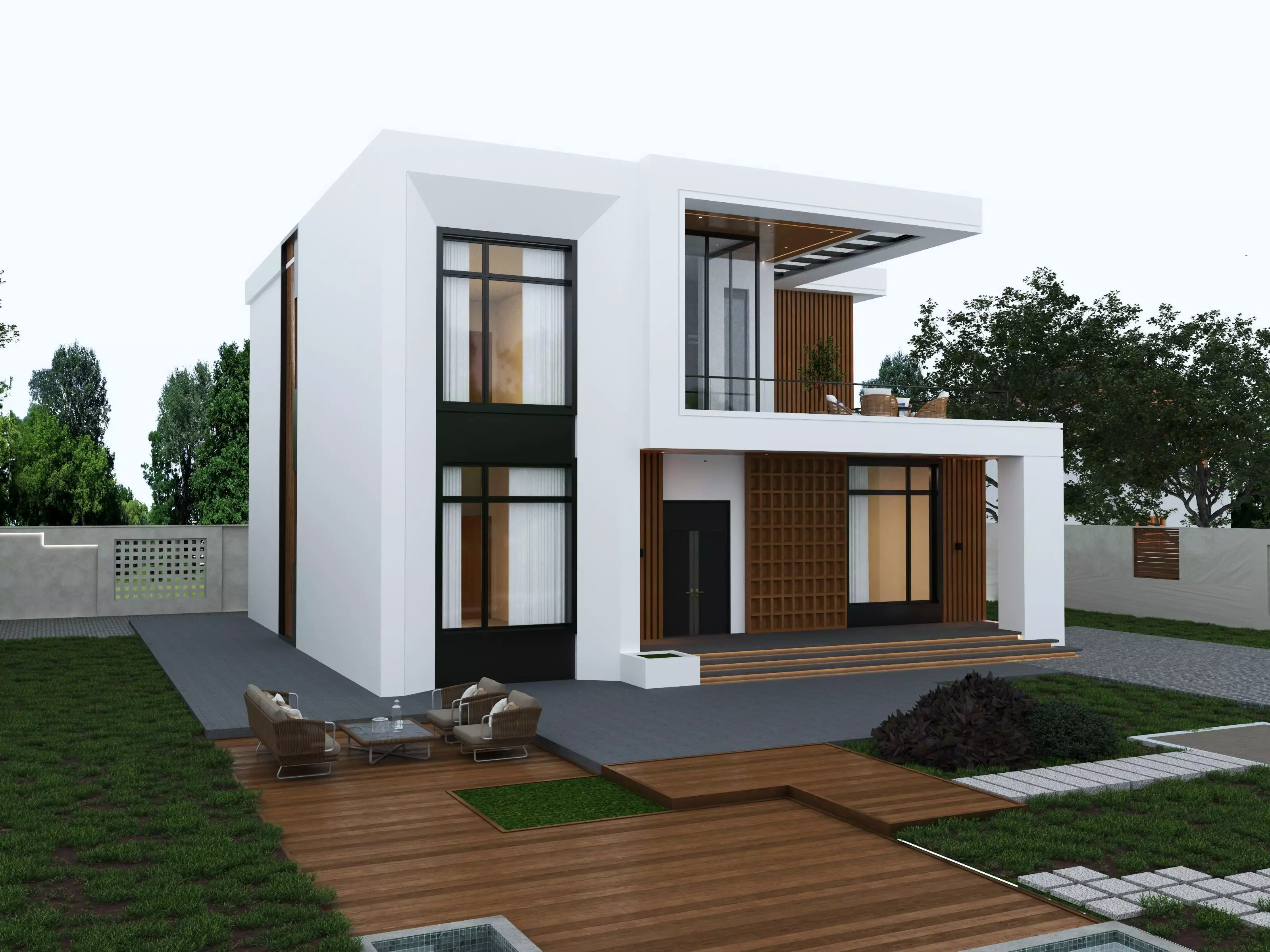 House Exterior 3D model_2