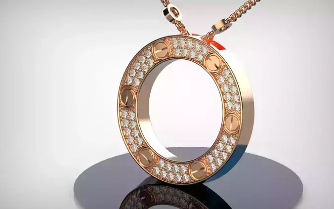 Pendant Love de Carier paved Original