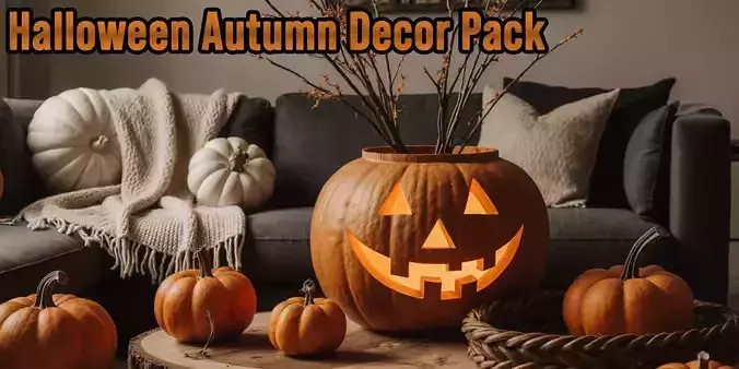 Halloween autumn decor pack