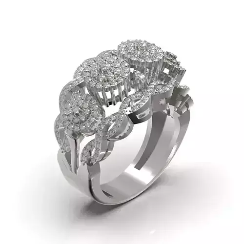 Round Stone Ring Base 3D Printable Jewelry