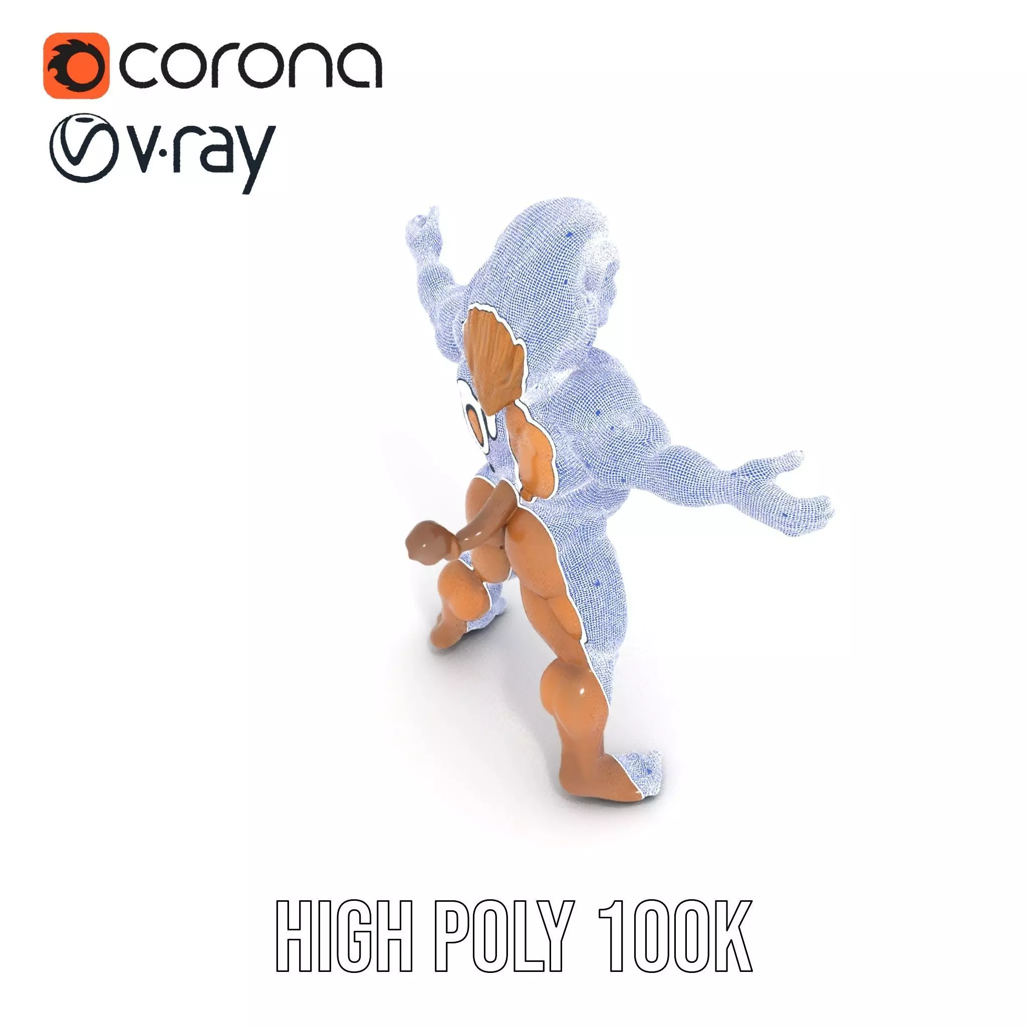 Lion Warrior Character model pack Low-poly 3D model_33