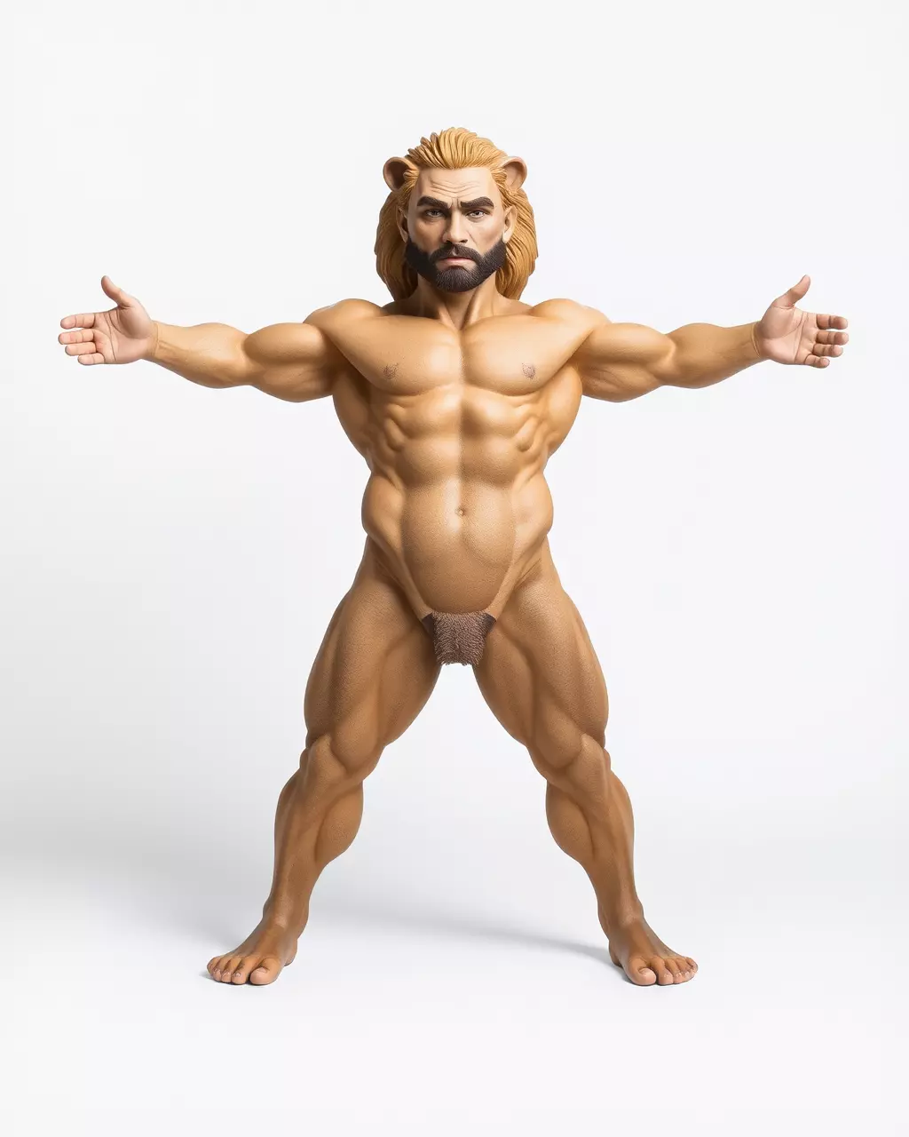 Lion Warrior Character model pack Low-poly 3D model_2