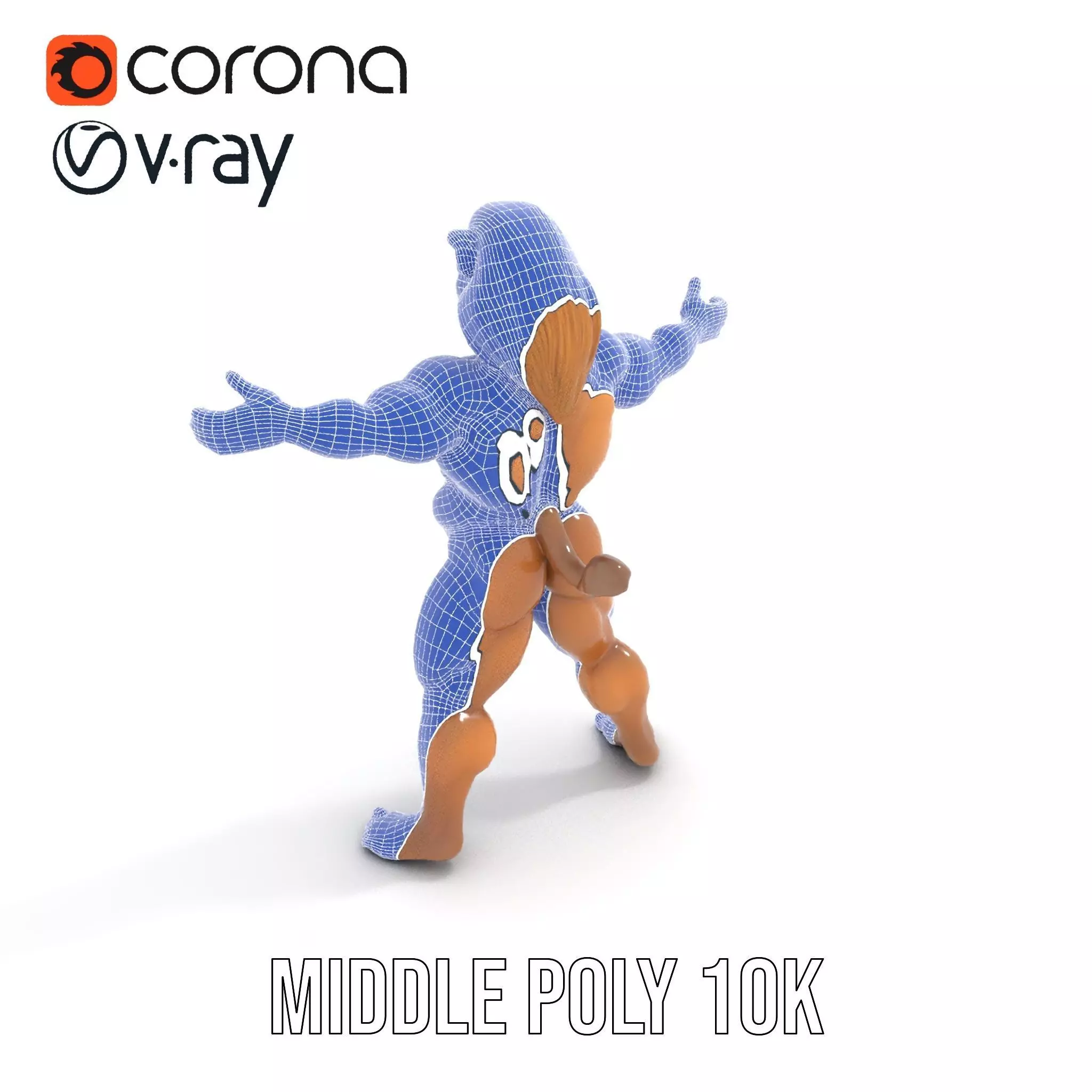 Lion Warrior Character model pack Low-poly 3D model_27