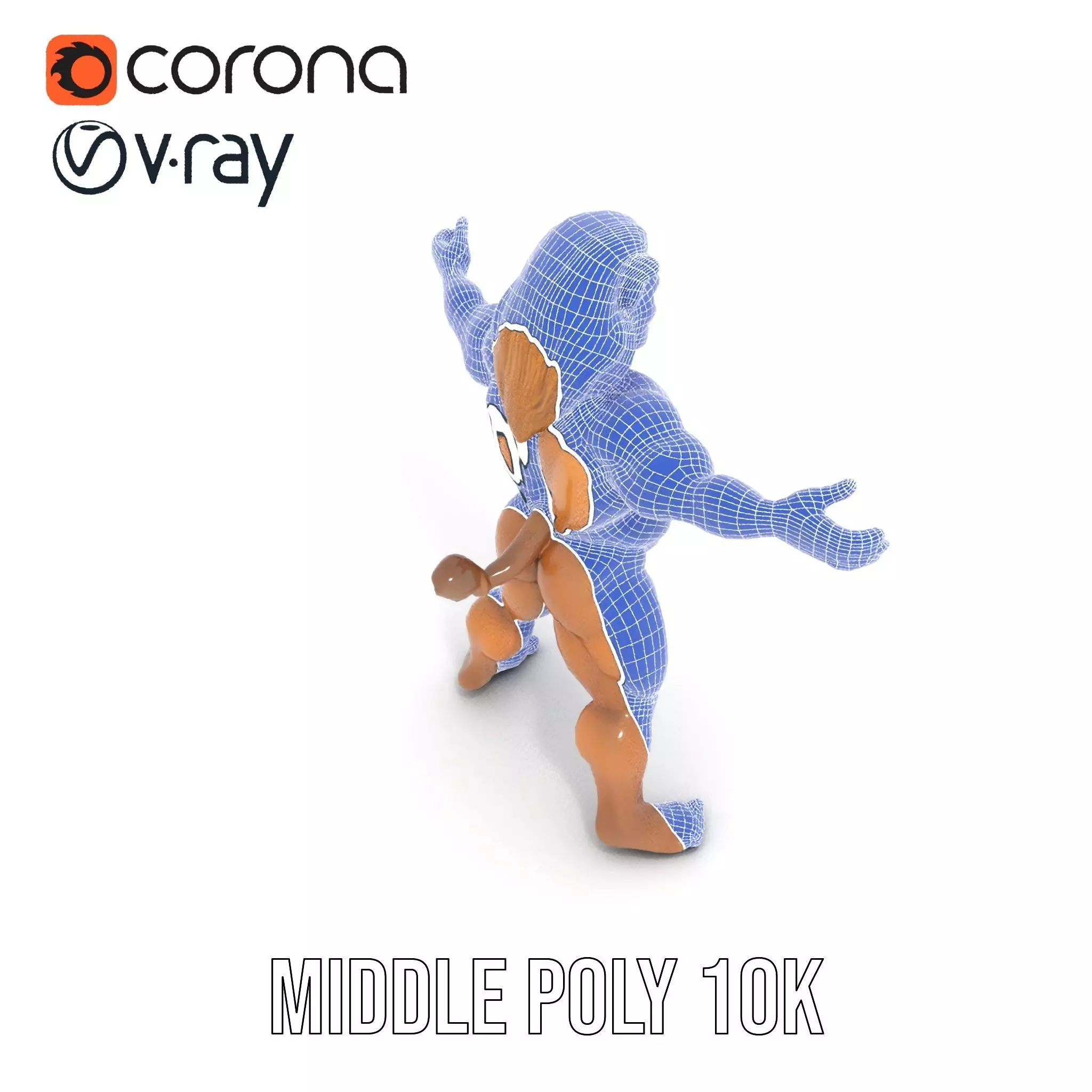 Lion Warrior Character model pack Low-poly 3D model_6