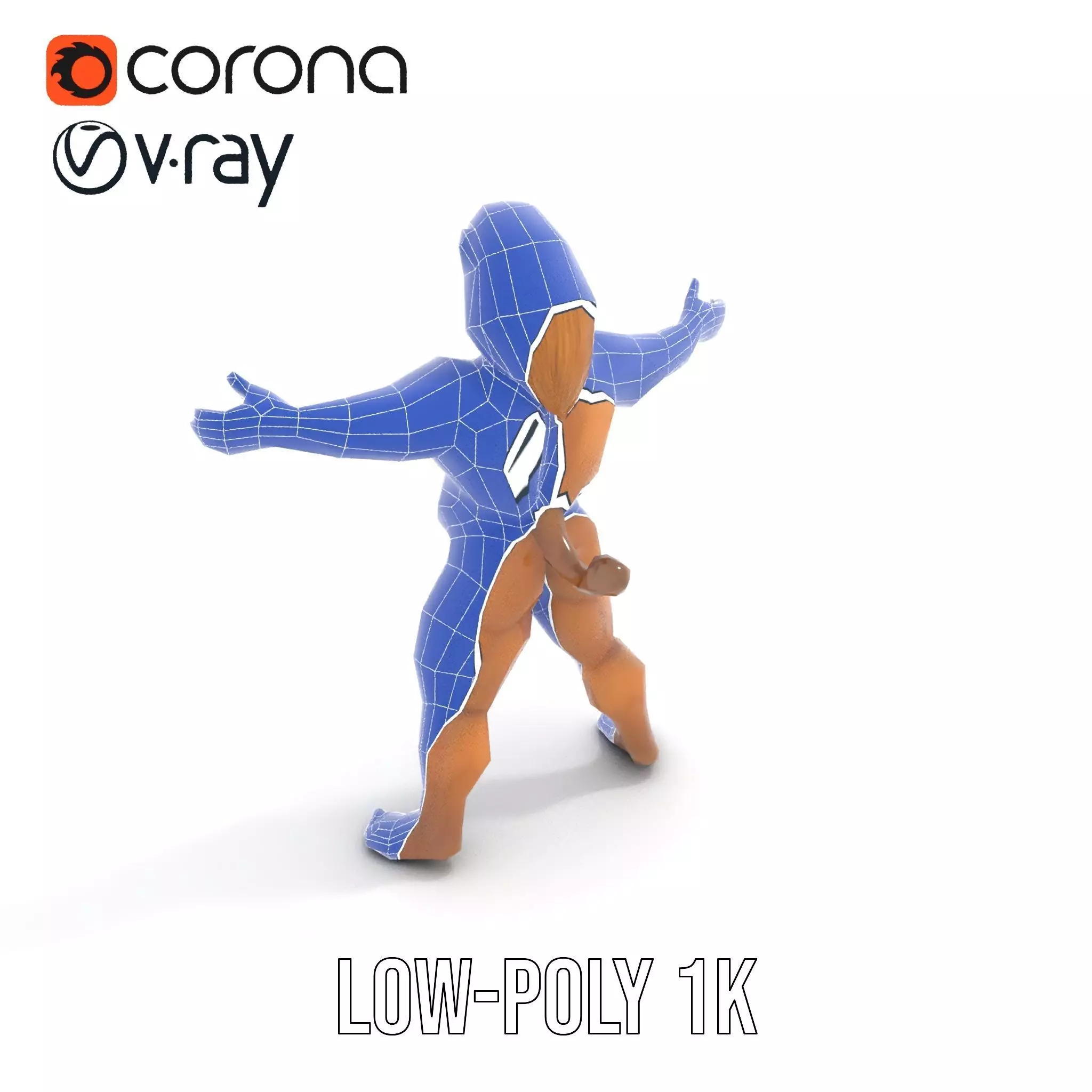 Lion Warrior Character model pack Low-poly 3D model_16