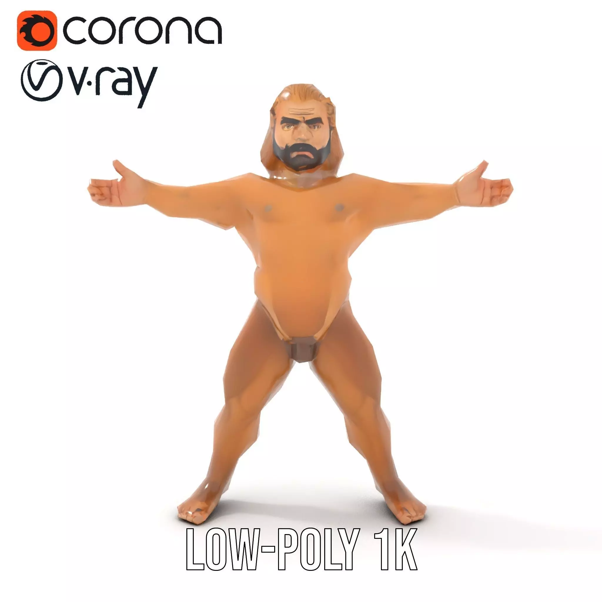 Lion Warrior Character model pack Low-poly 3D model_13