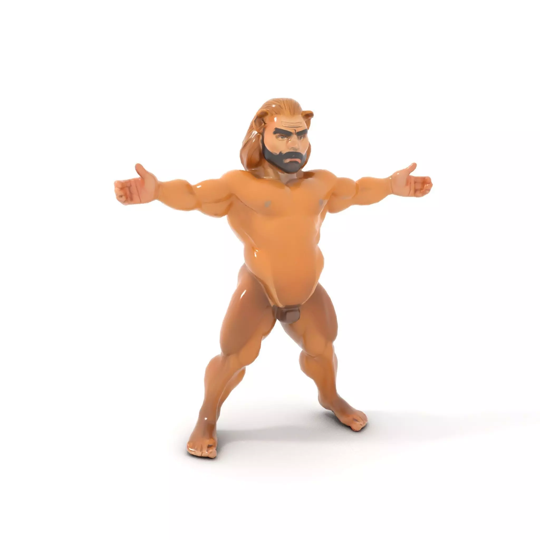 Lion Warrior Character model pack Low-poly 3D model_10