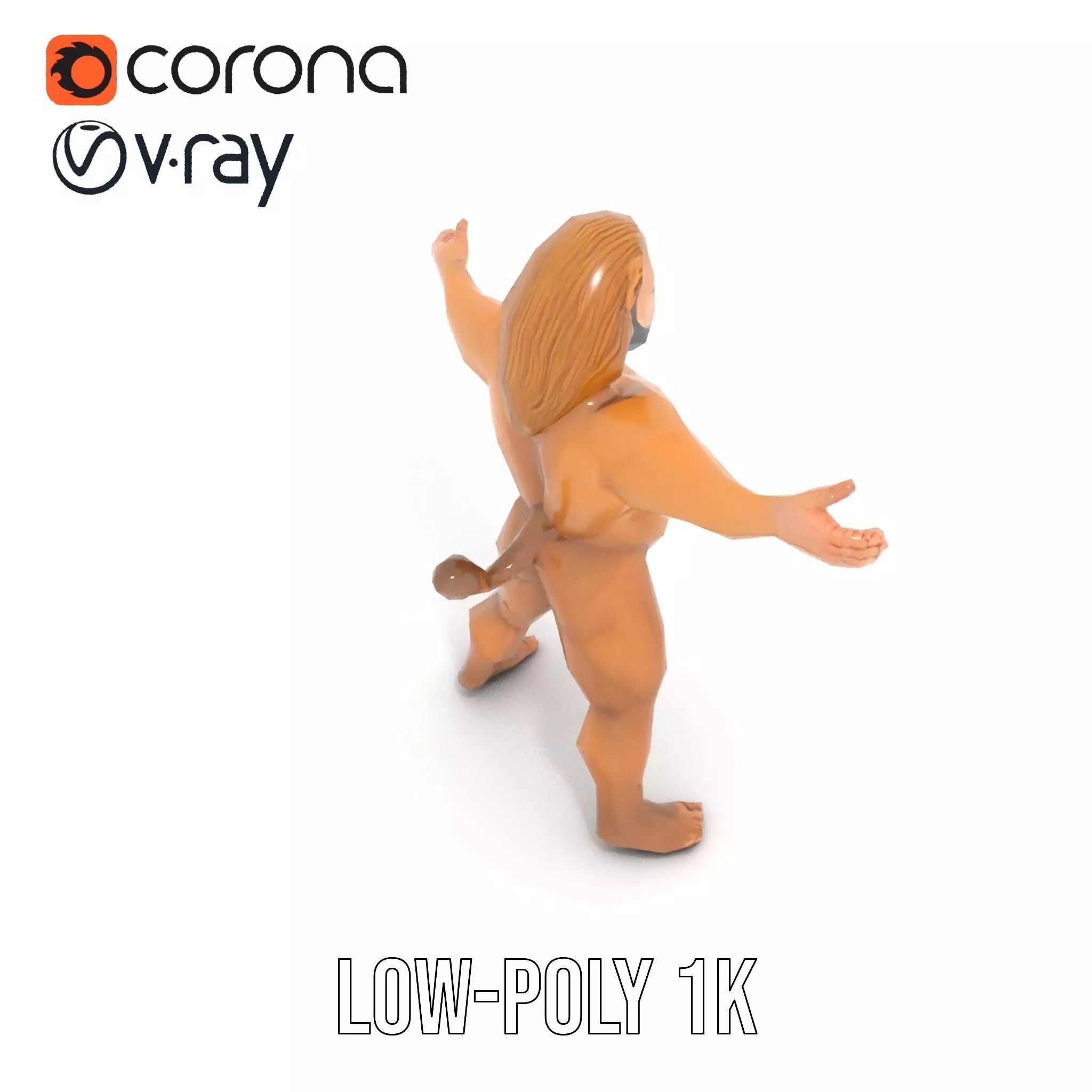 Lion Warrior Character model pack Low-poly 3D model_28