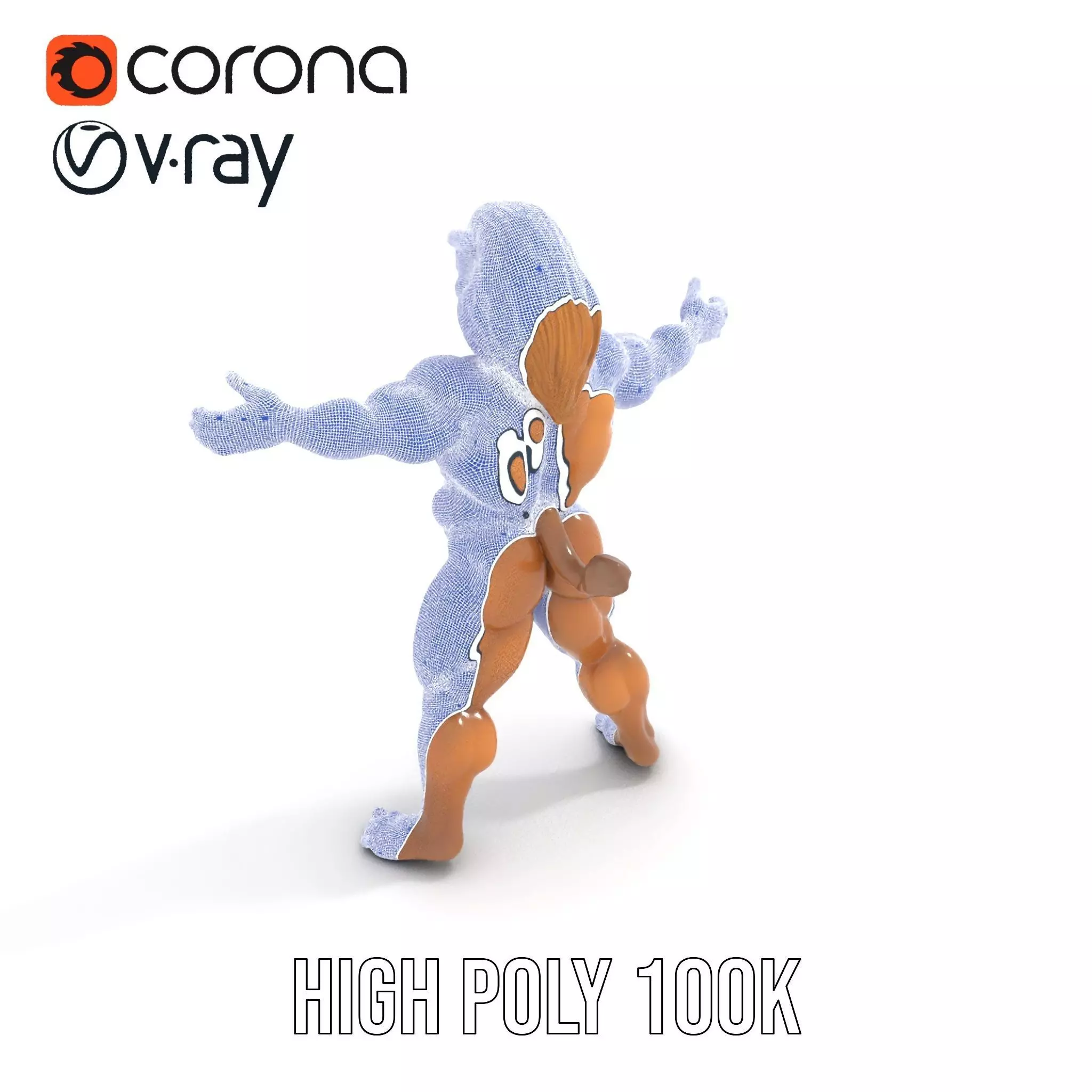 Lion Warrior Character model pack Low-poly 3D model_23