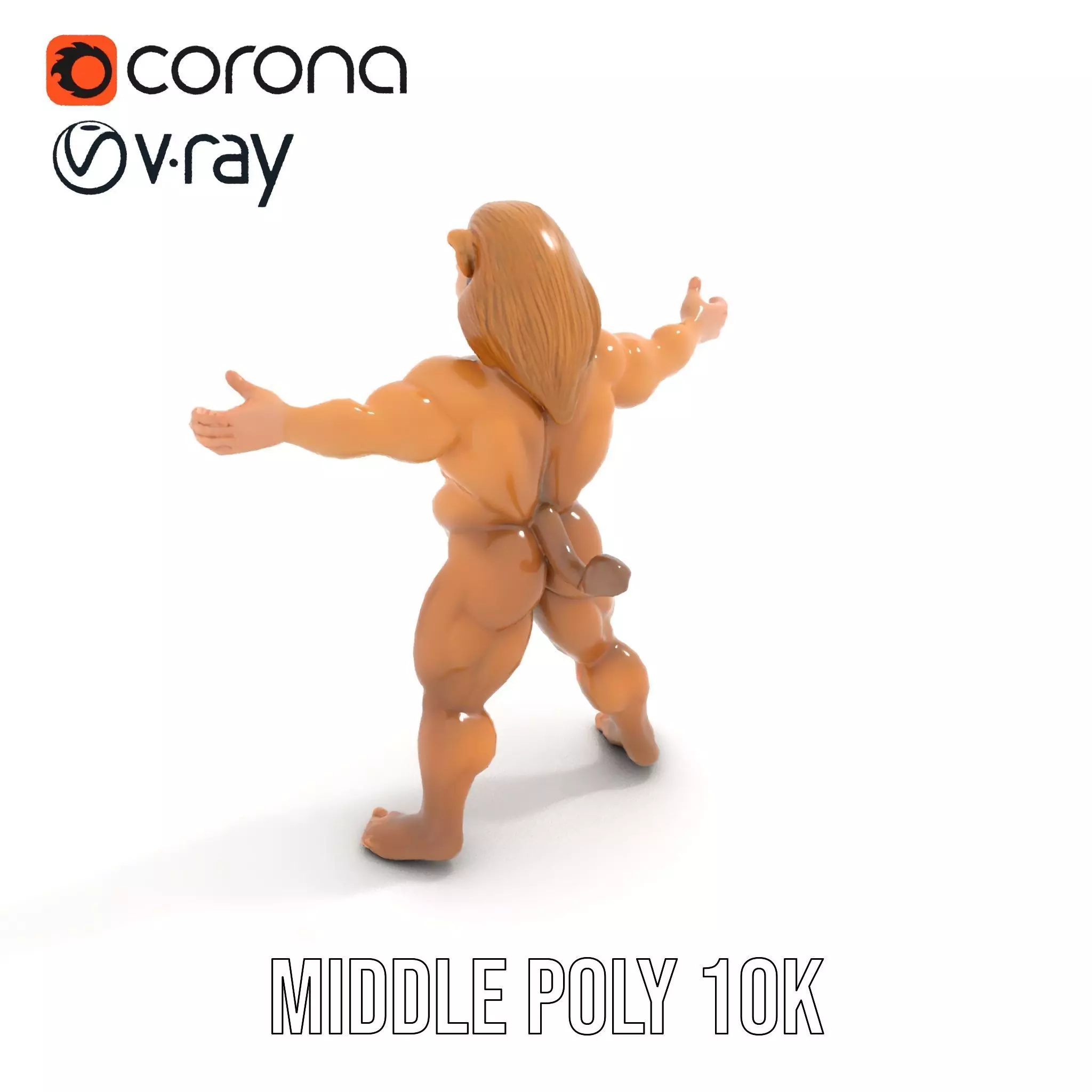 Lion Warrior Character model pack Low-poly 3D model_15