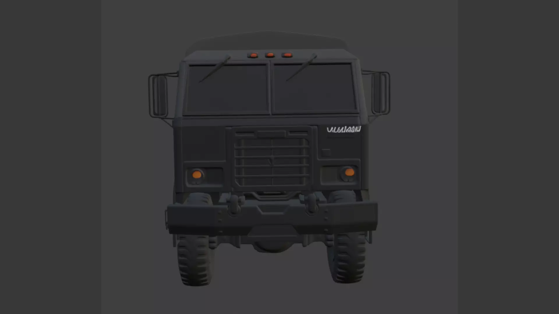 Military Cargo Truck 3D Model 3D model_5