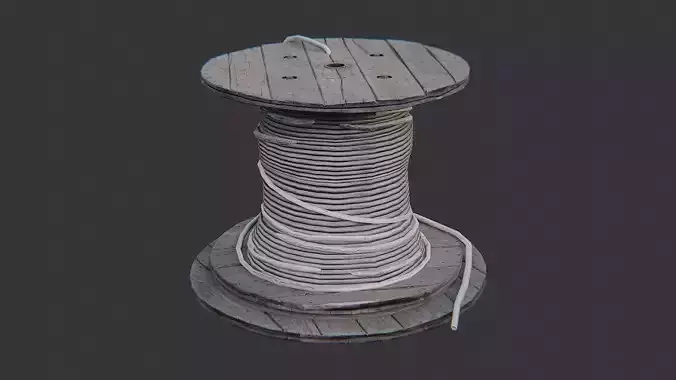 Cable Spool Black Industrial Reel