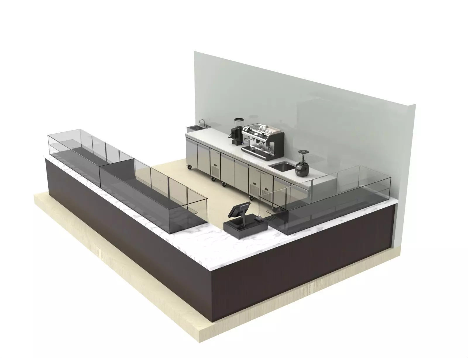 CAFE SHOP 3D model_1