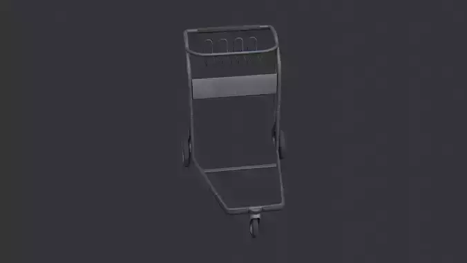 luggage cart with wheels for hotel and airport use