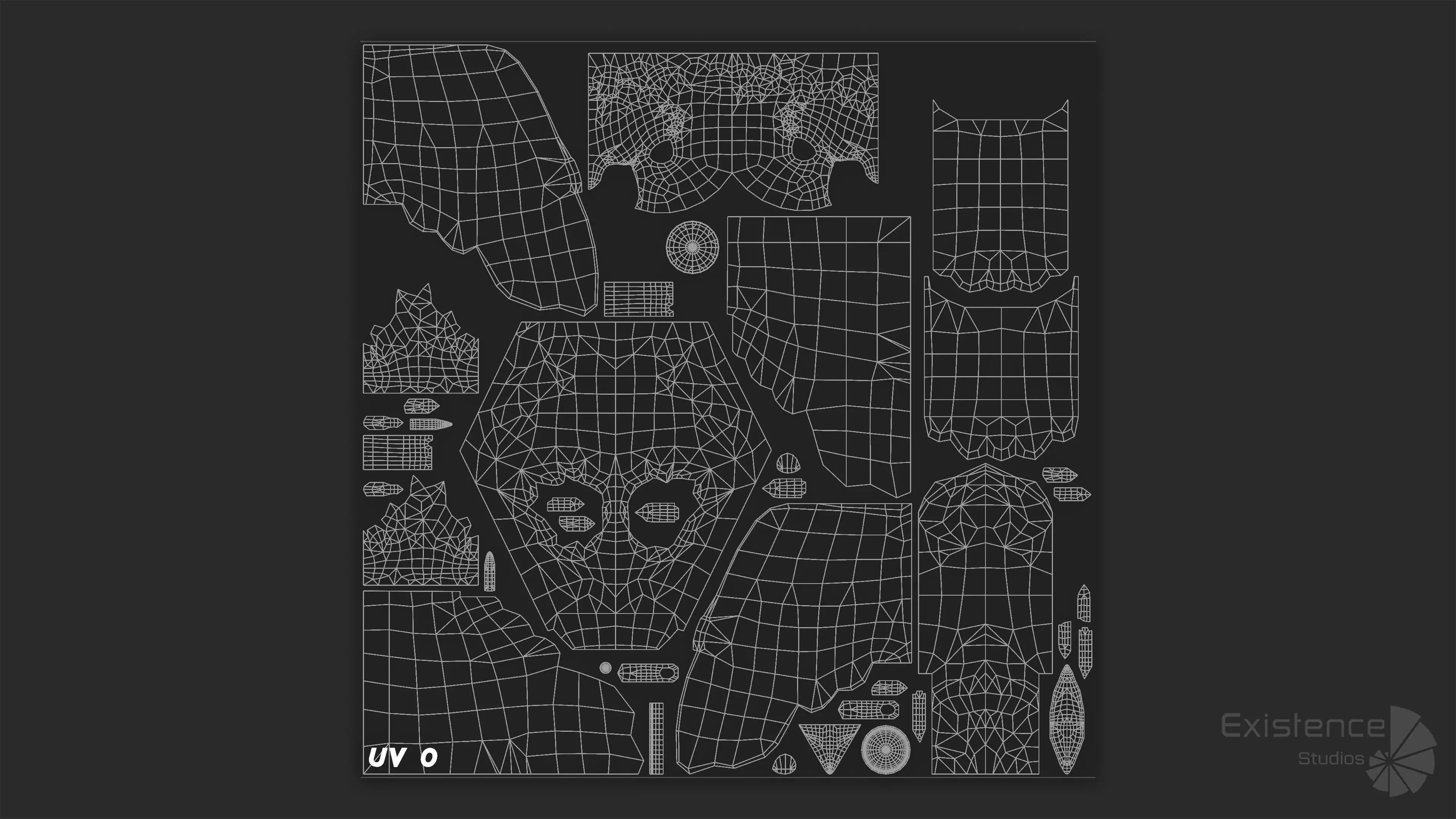 White Pigeon - Flying System - Bird Behavior Low-poly 3D model_35