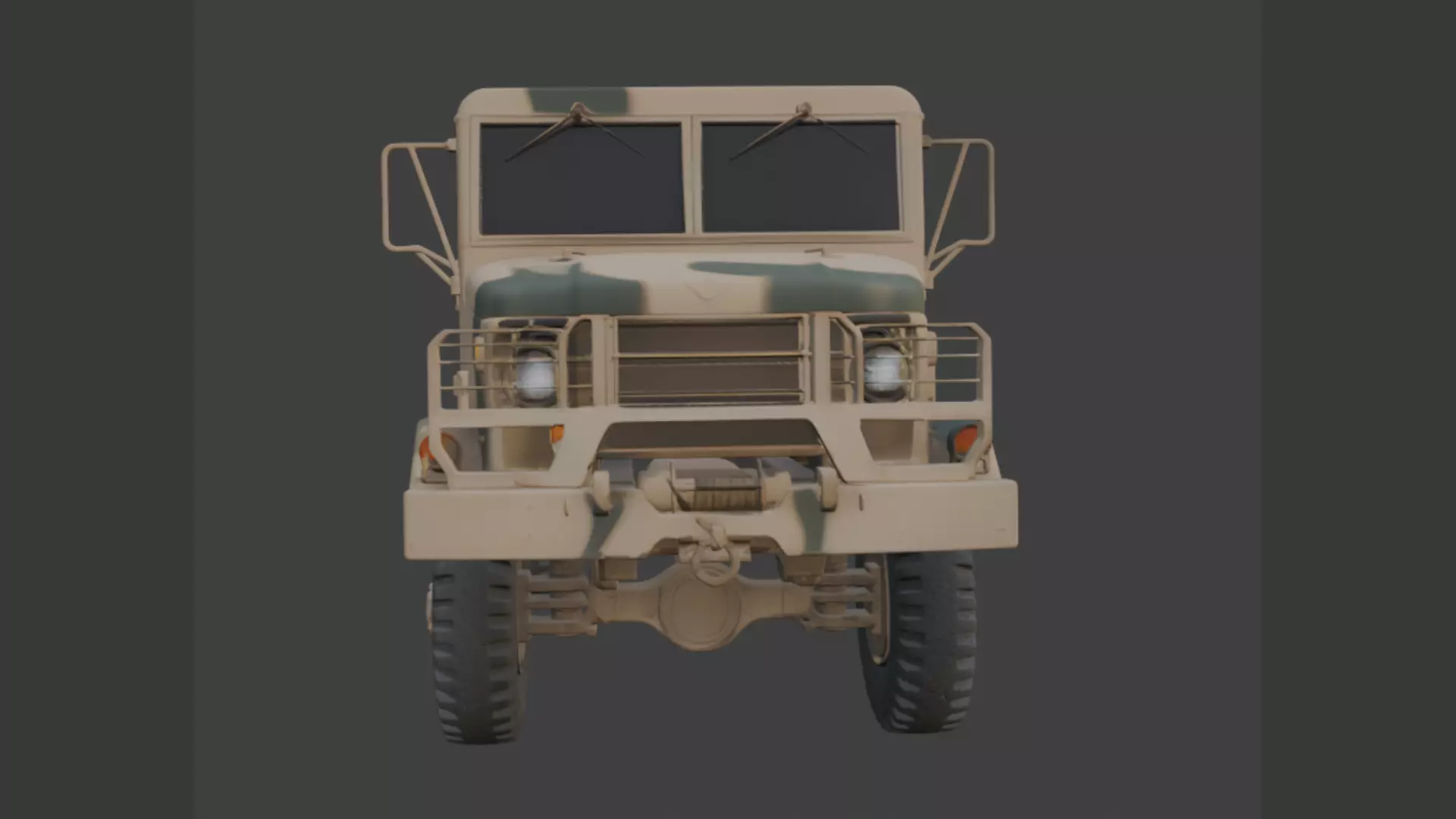 Military Cargo Truck 3D Model 3D model_6