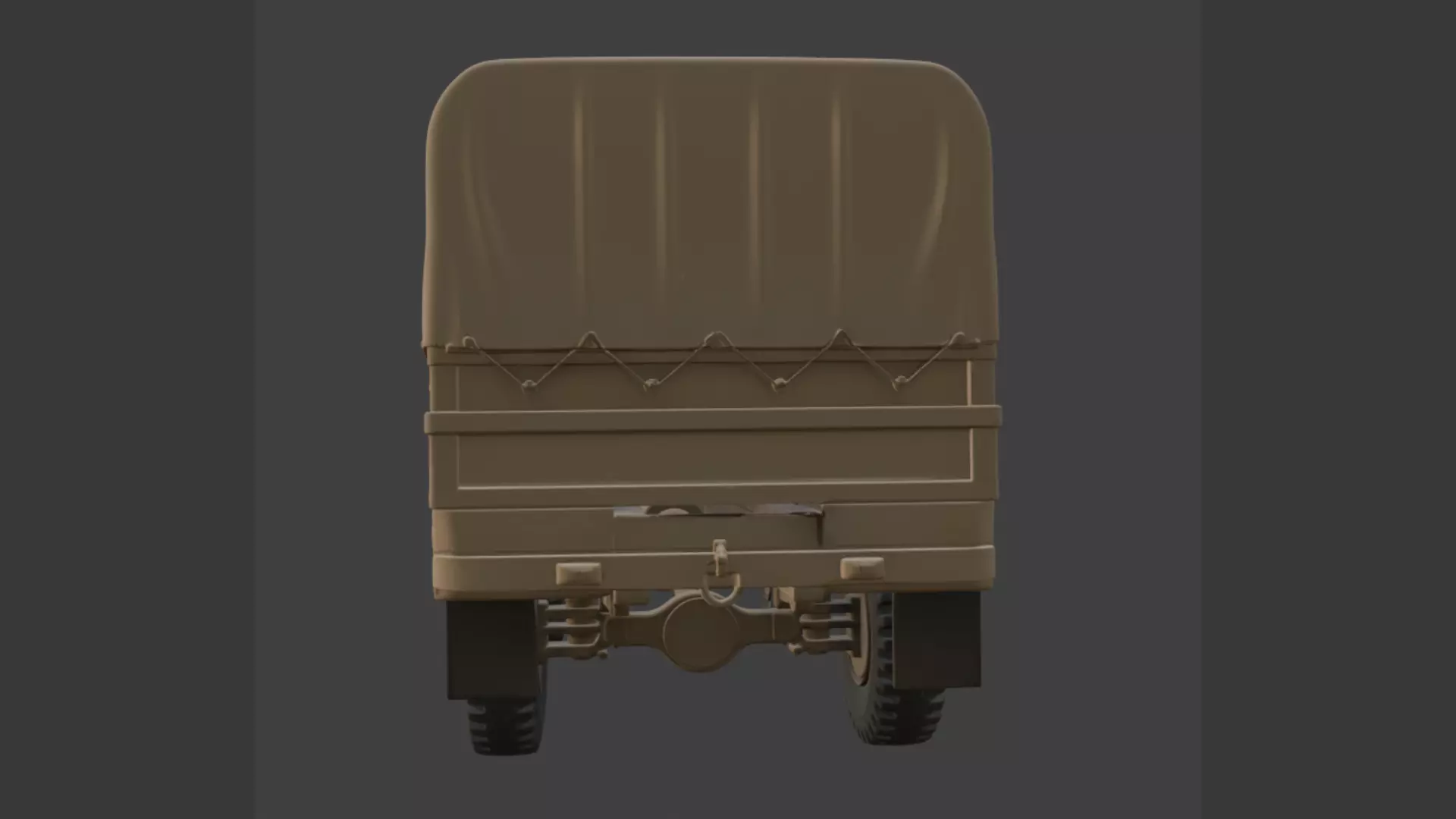 Military Cargo Truck 3D Model 3D model_3