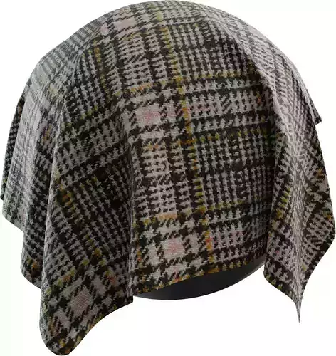 Glen Plaid Houndstooth Wool Texture PBR 