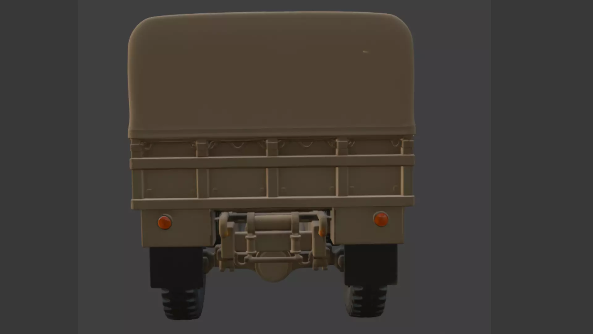 Military Cargo Truck 3D Model 3D model_3