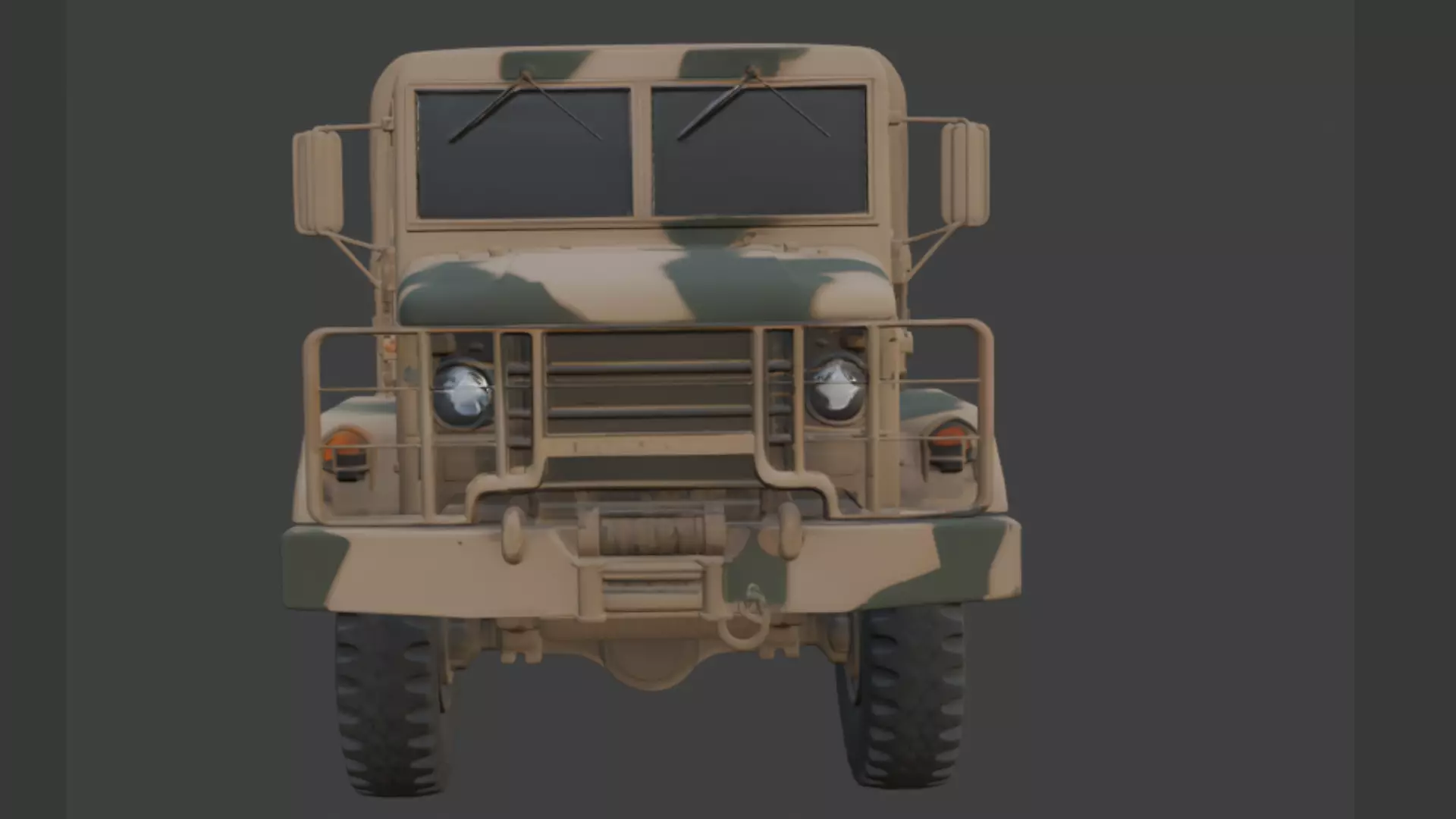 Military Cargo Truck 3D Model 3D model_6