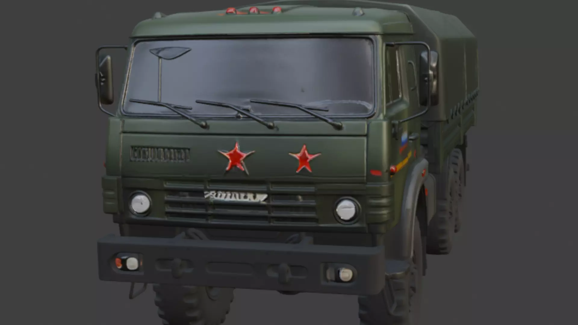 Ural Military Cargo Truck 3D Model 3D model_5