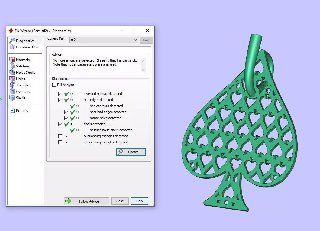 Ace Of Spades Pendant 3D print model_7