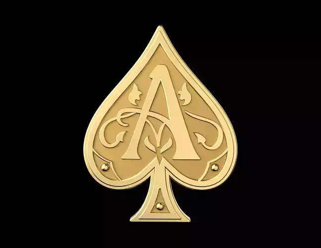 Ace Of Spades Pendant 3D print model