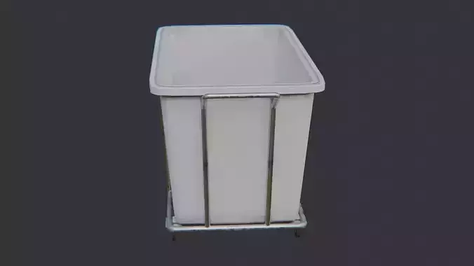 Laundry Cart with Wheels and Metal Frame