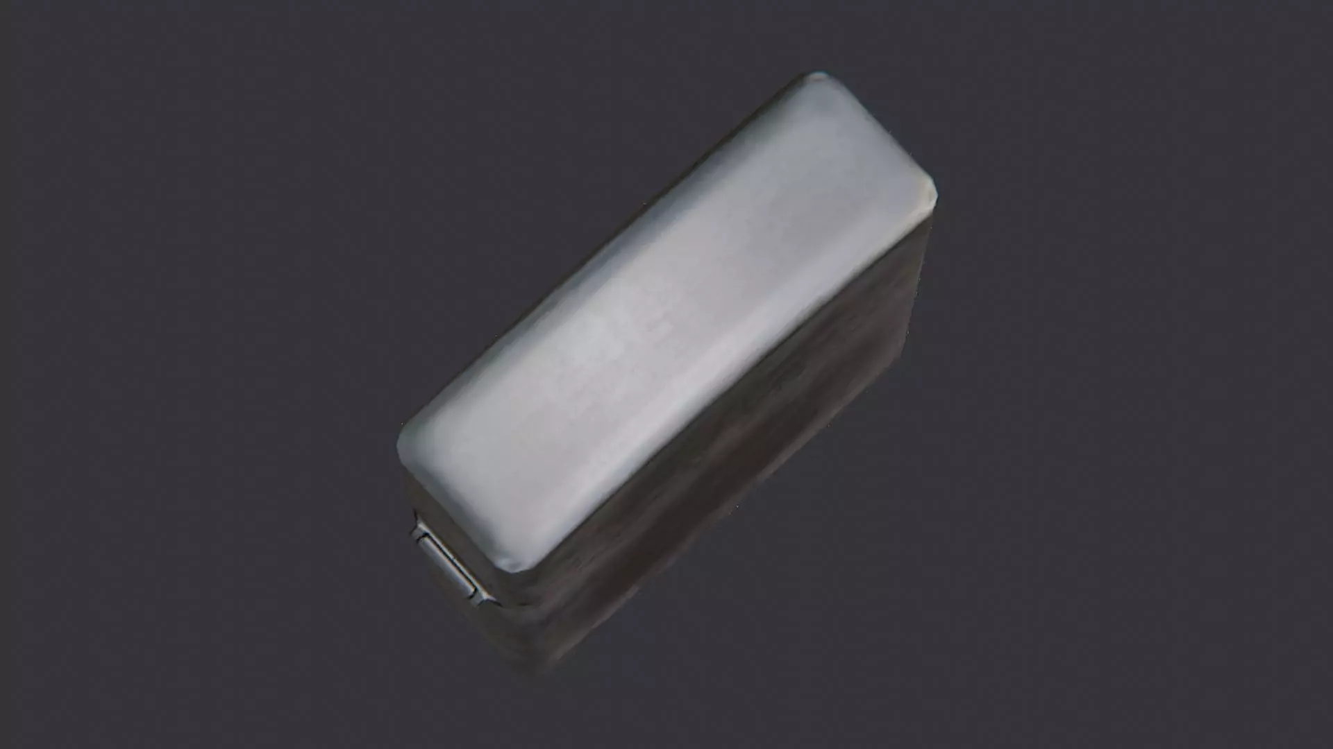 Weathered compact lighter with curved top Low-poly 3D model_4