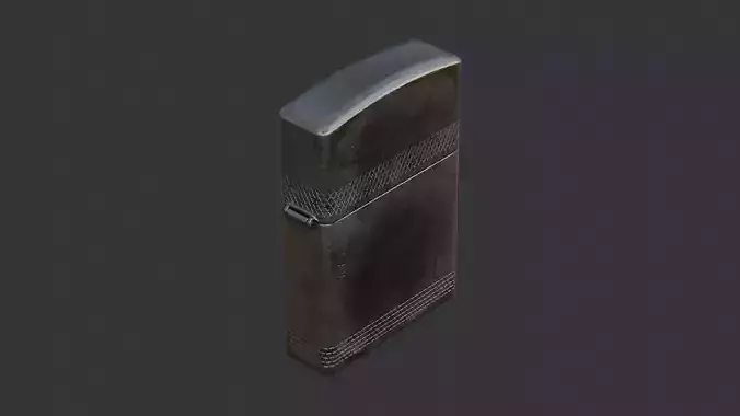 Weathered compact lighter with curved top