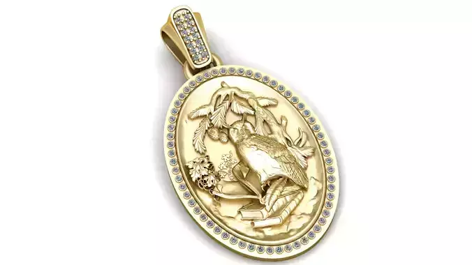 Bird Owl Pendant 3D Printable MODEL