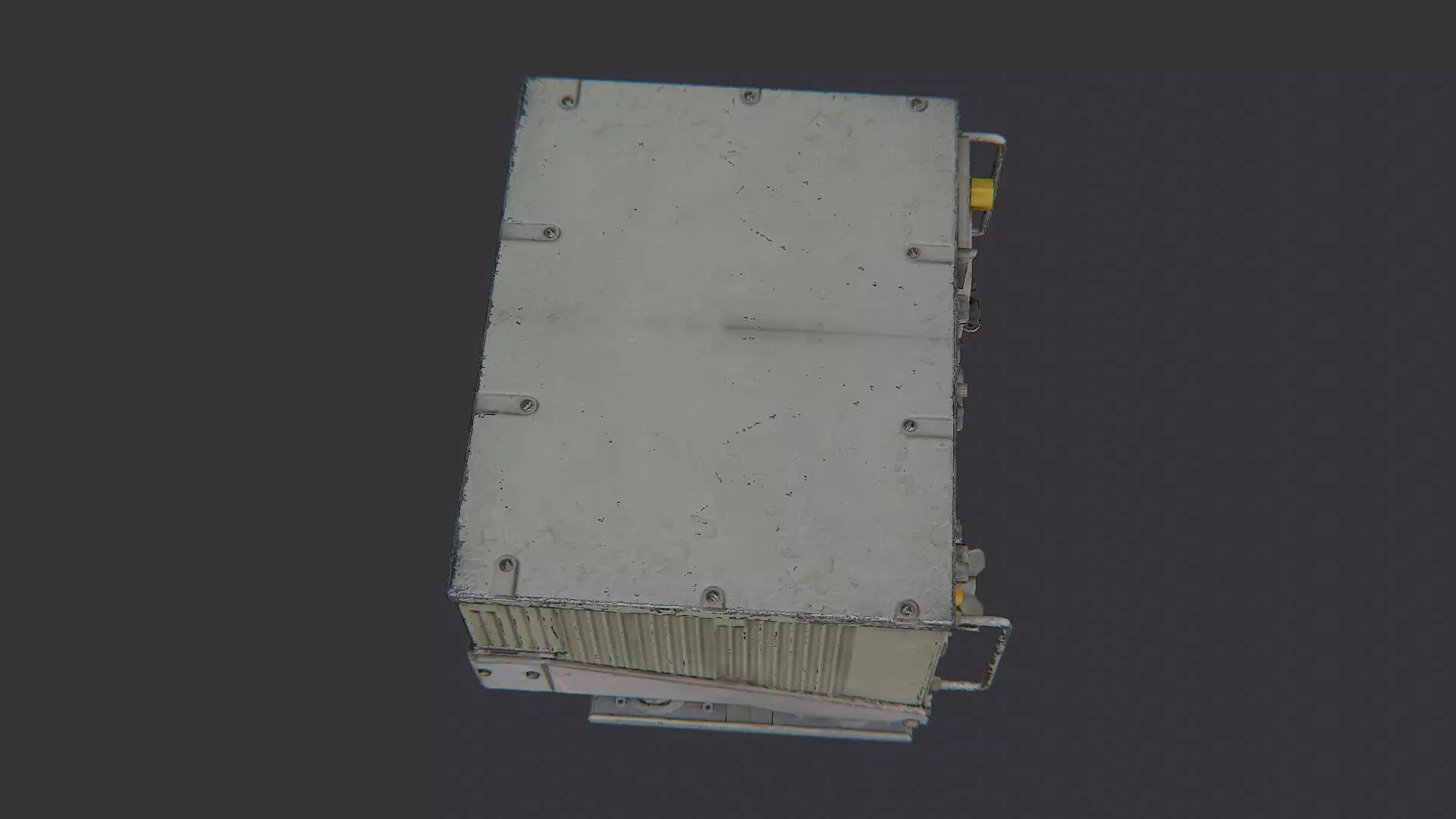 Vintage Military Radio Transceiver Low-poly 3D model_4