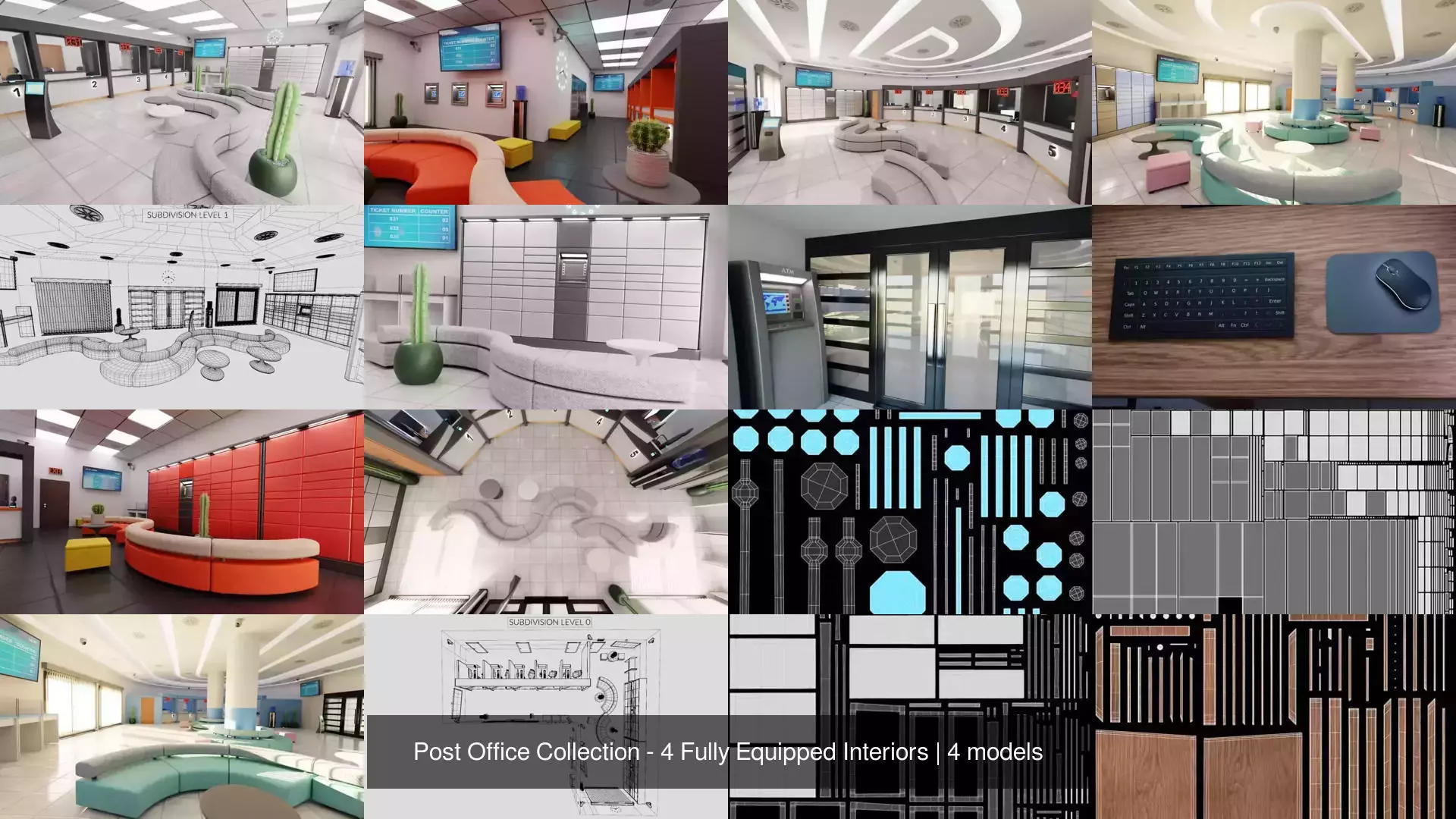 Post Office Collection - 4 Fully Equipped Interiors _3