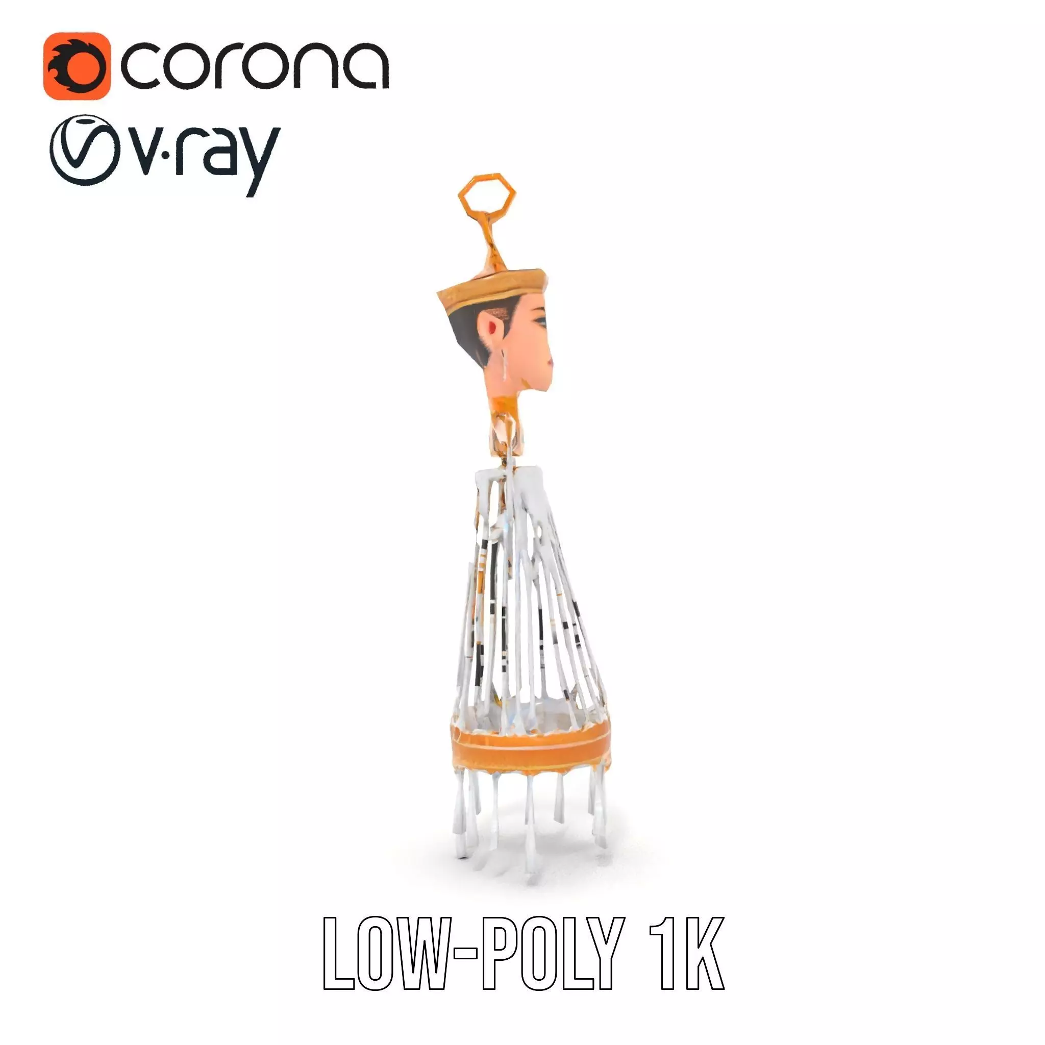 Elegant Crystal Chandelier model pack Low-poly 3D model_7