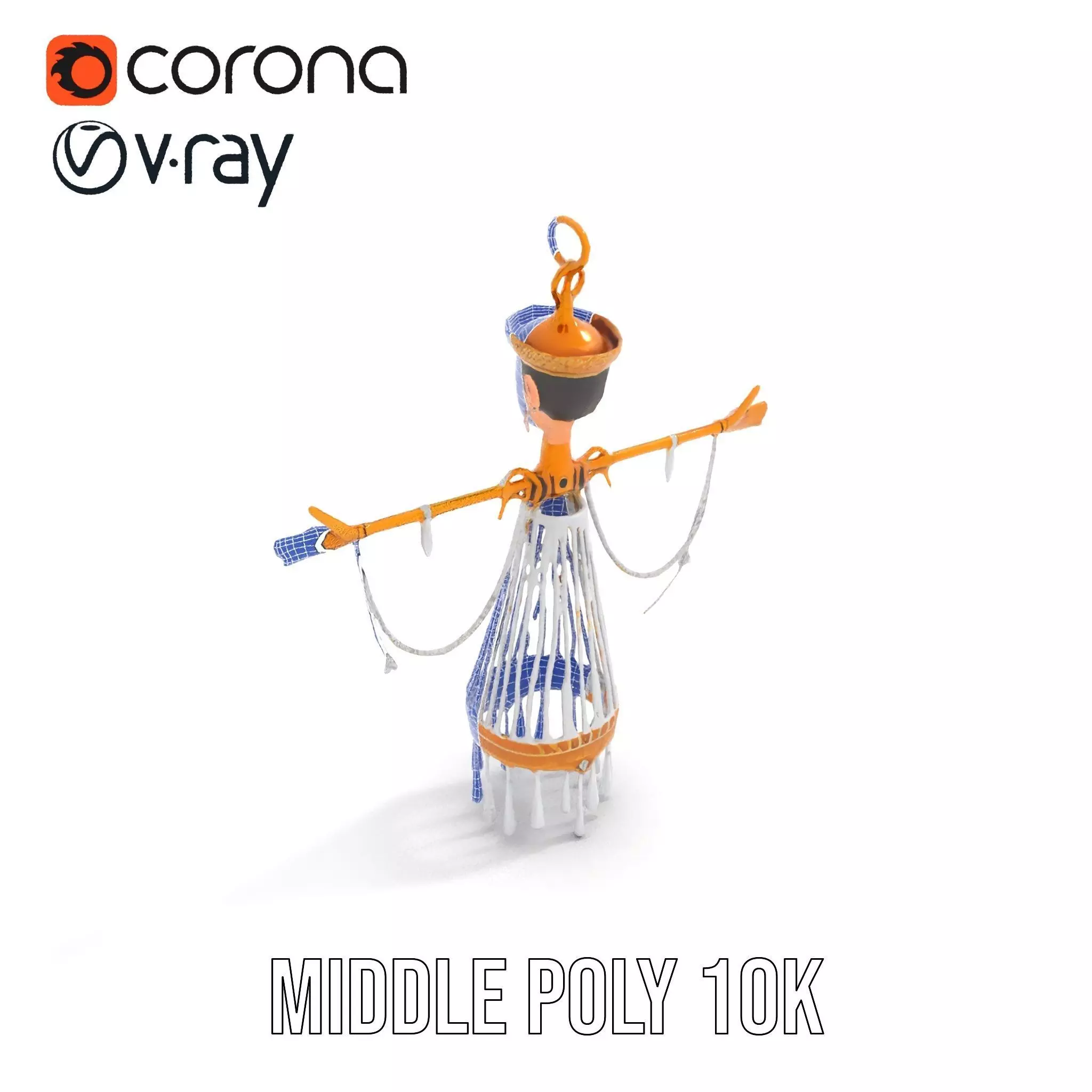 Elegant Crystal Chandelier model pack Low-poly 3D model_5