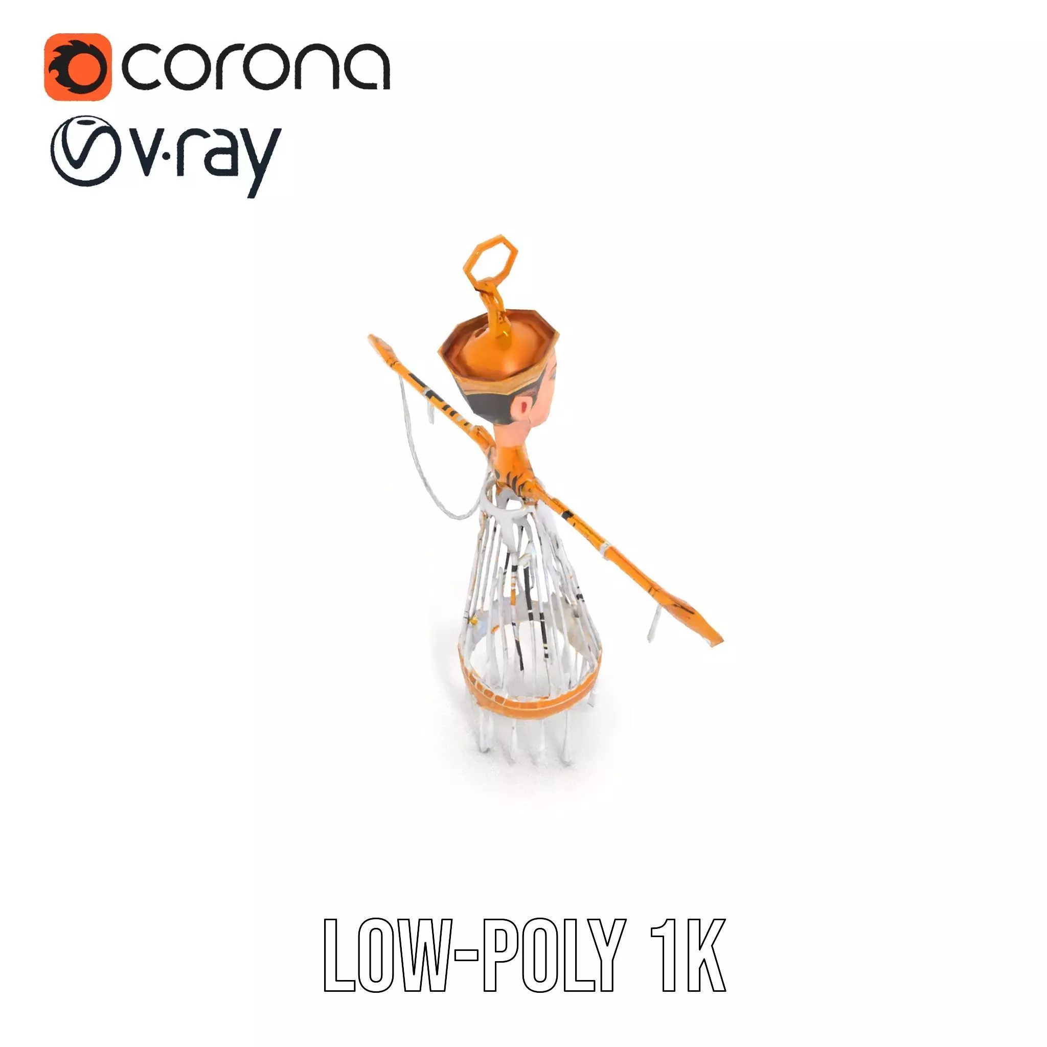 Elegant Crystal Chandelier model pack Low-poly 3D model_18