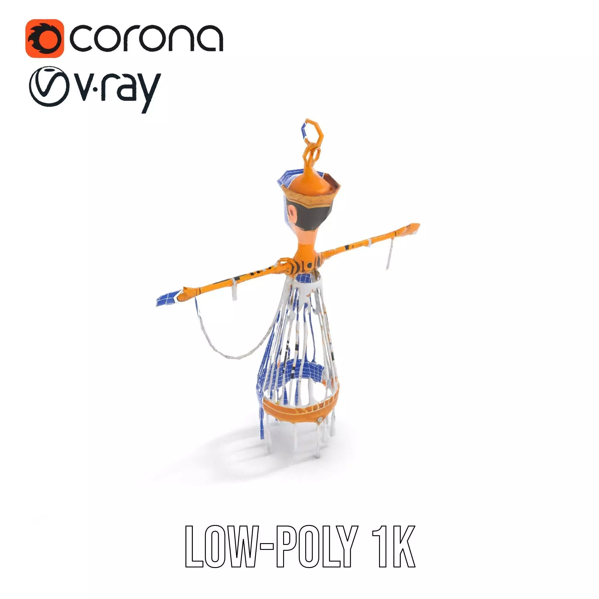 Elegant Crystal Chandelier model pack Low-poly 3D model_16