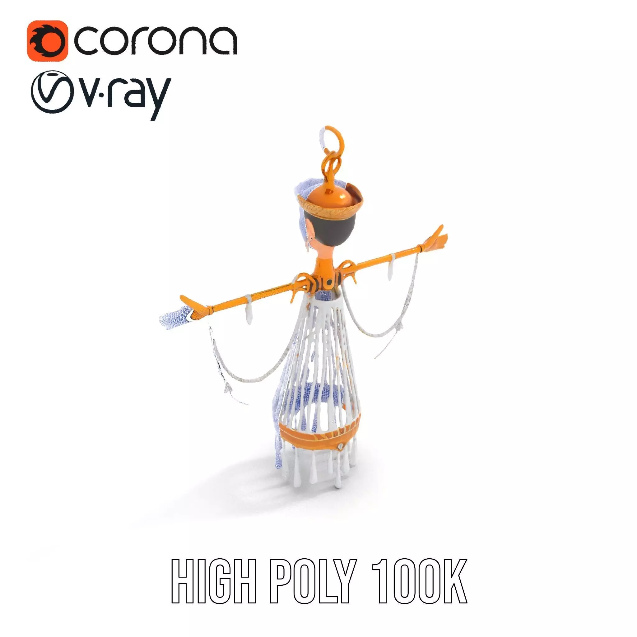 Elegant Crystal Chandelier model pack Low-poly 3D model_25