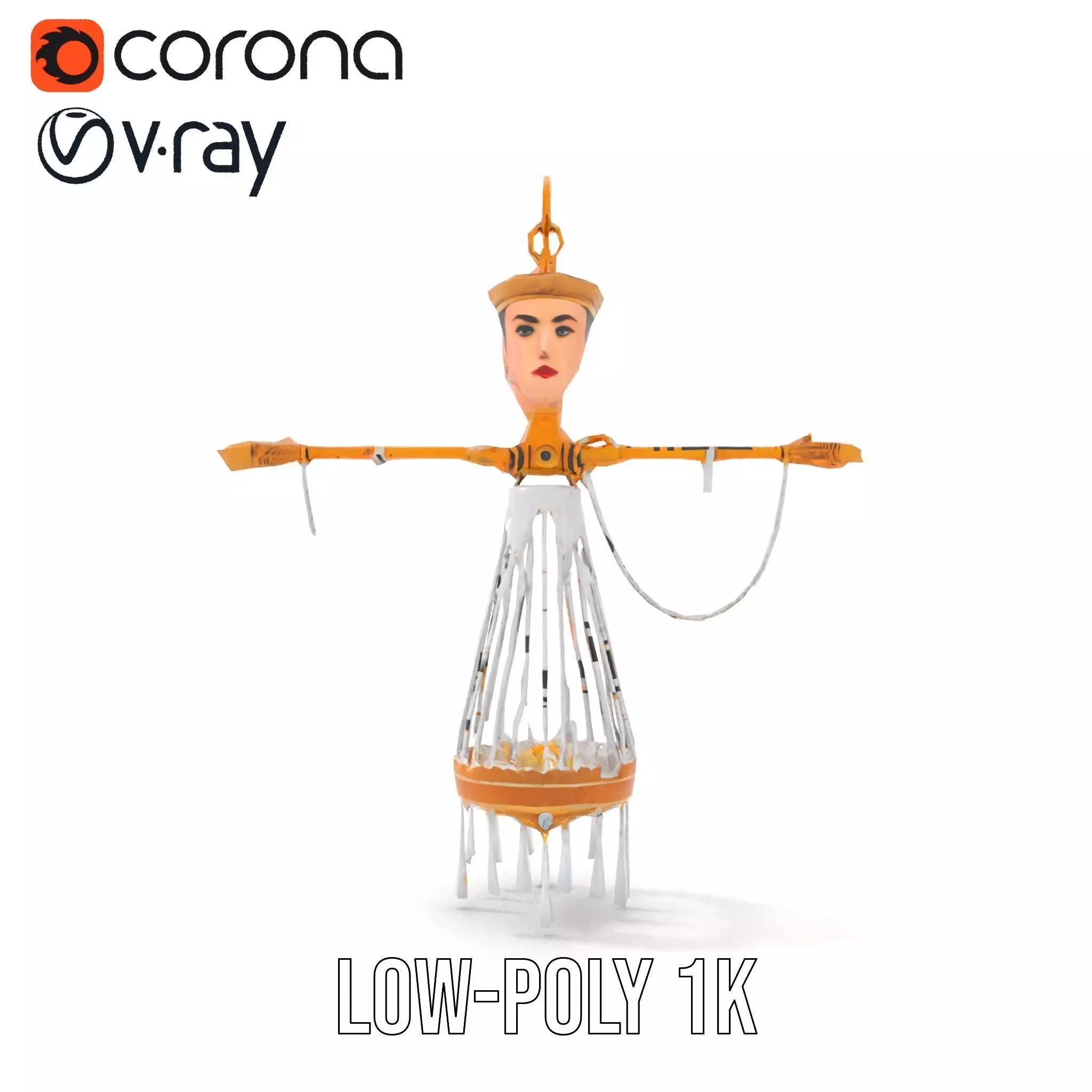 Elegant Crystal Chandelier model pack Low-poly 3D model_21