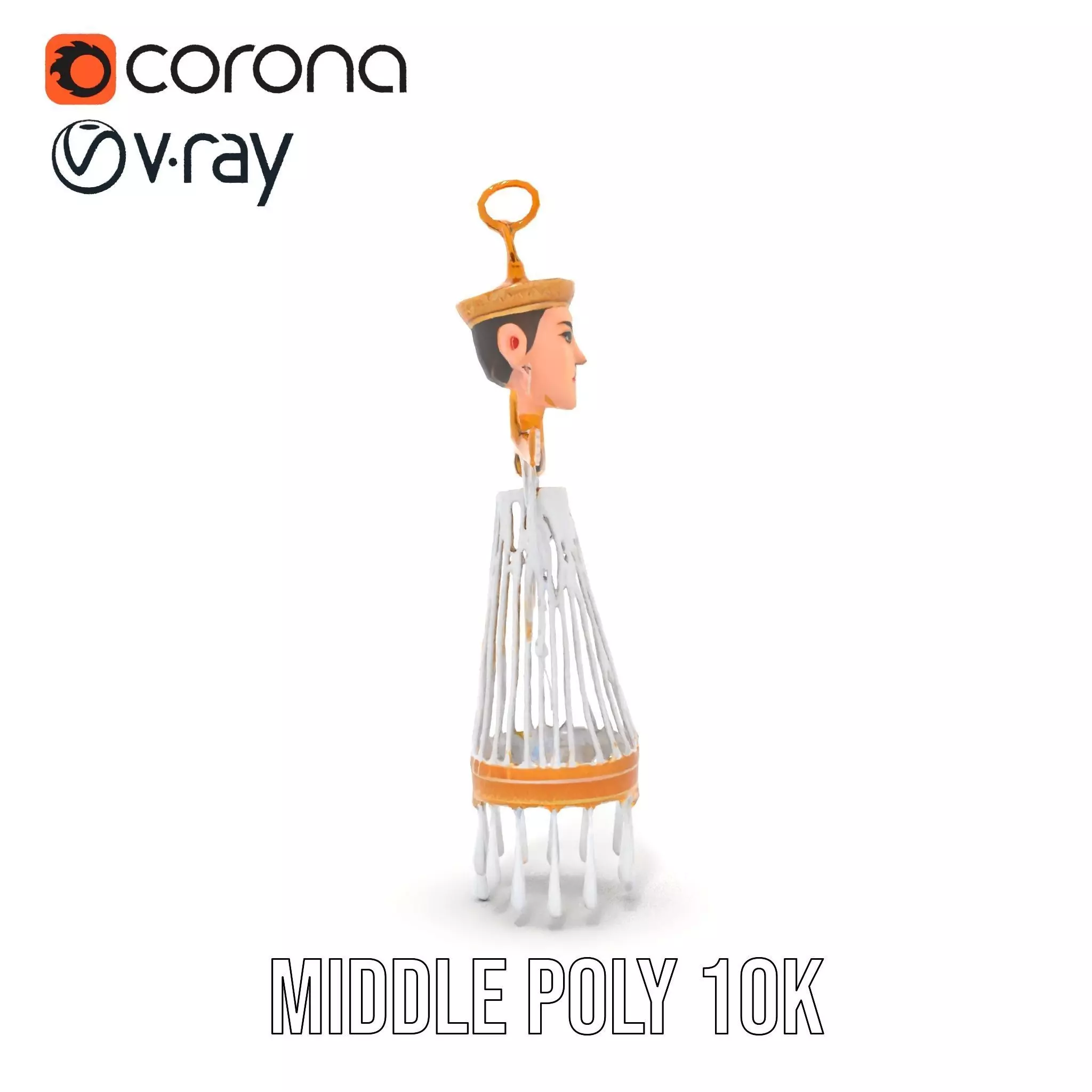 Elegant Crystal Chandelier model pack Low-poly 3D model_10