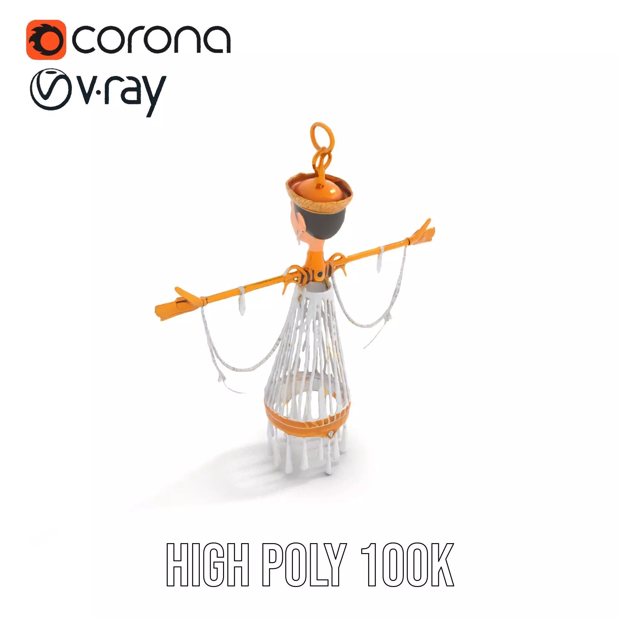 Elegant Crystal Chandelier model pack Low-poly 3D model_19