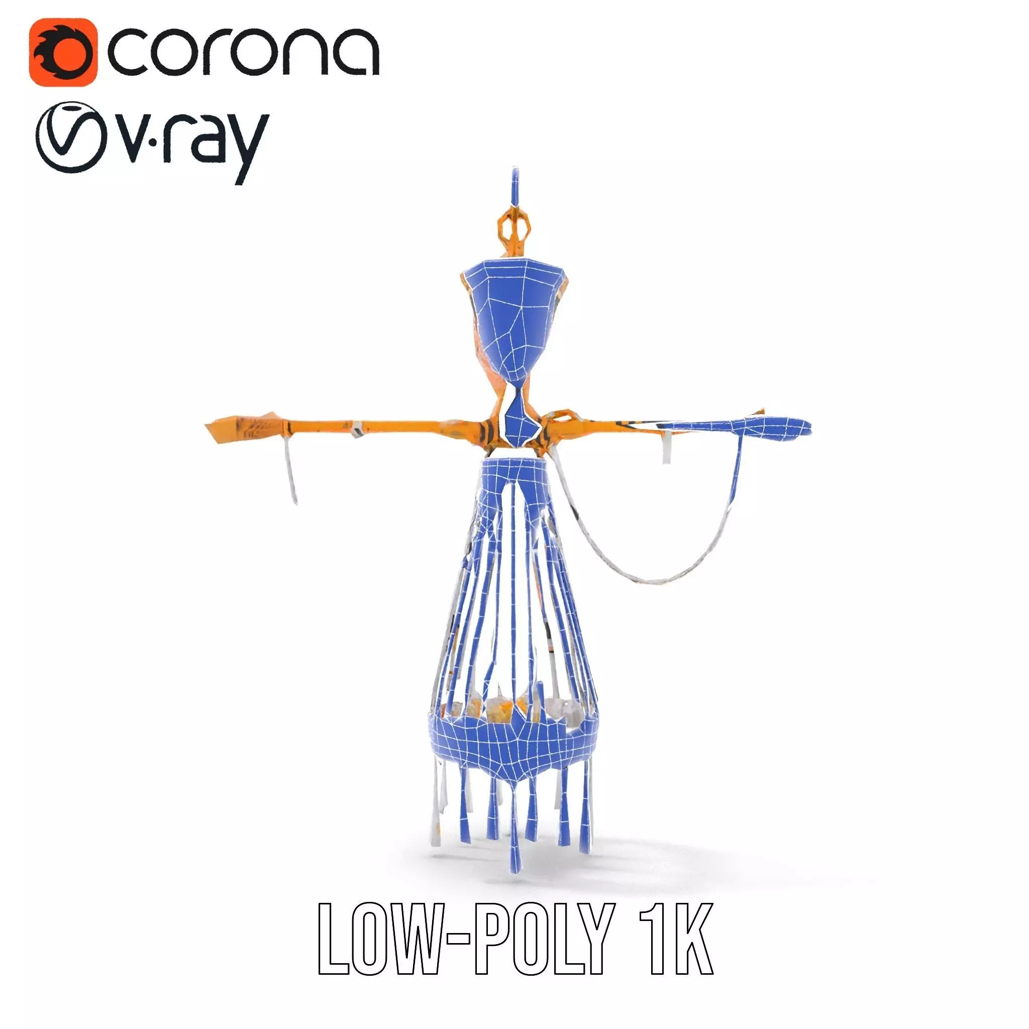 Elegant Crystal Chandelier model pack Low-poly 3D model_30