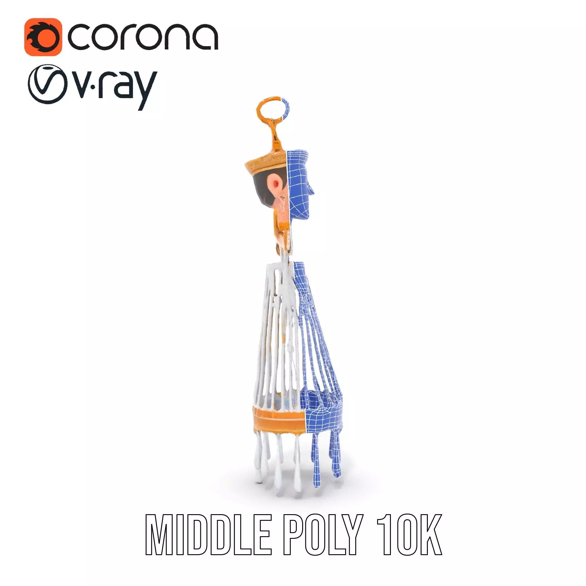 Elegant Crystal Chandelier model pack Low-poly 3D model_26