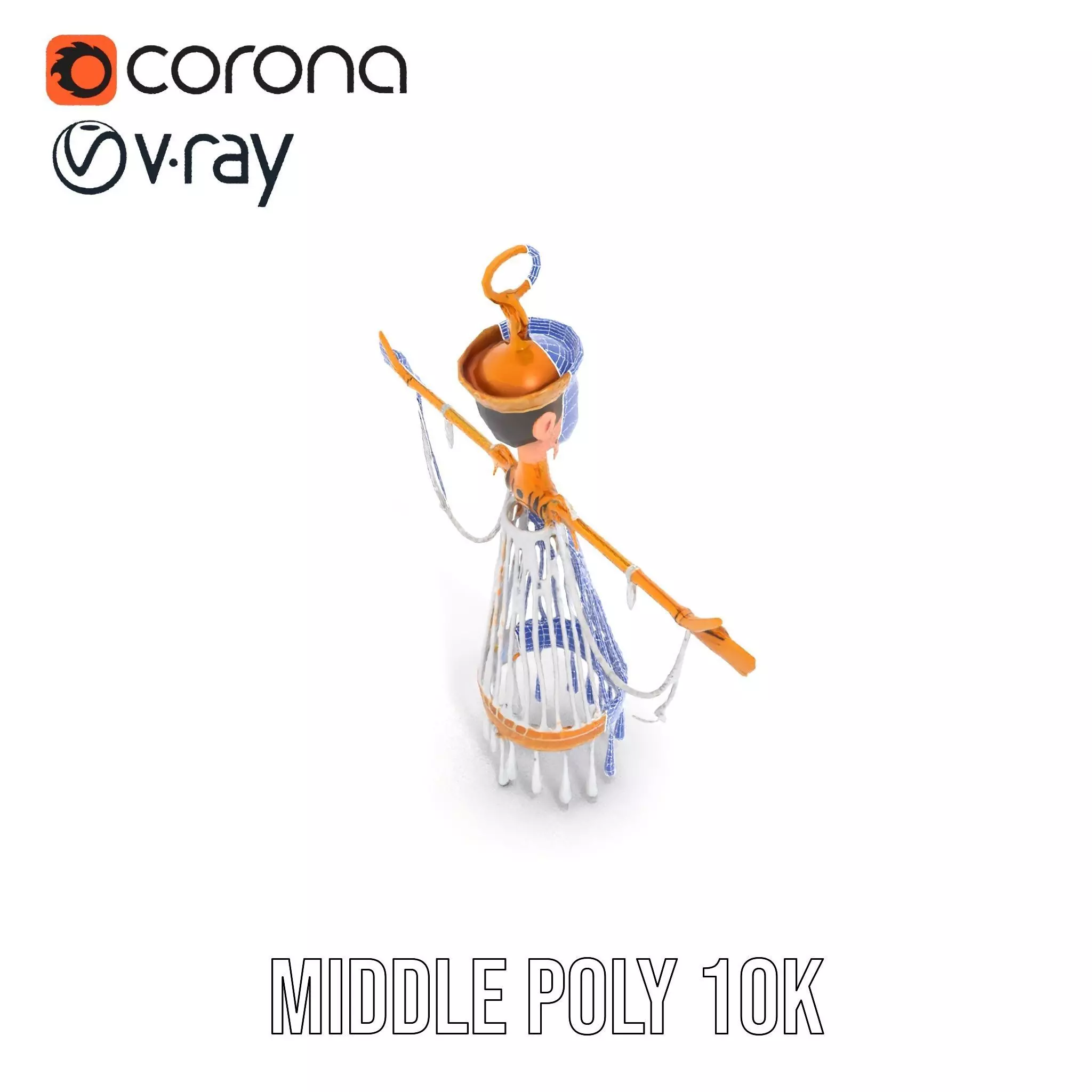 Elegant Crystal Chandelier model pack Low-poly 3D model_20