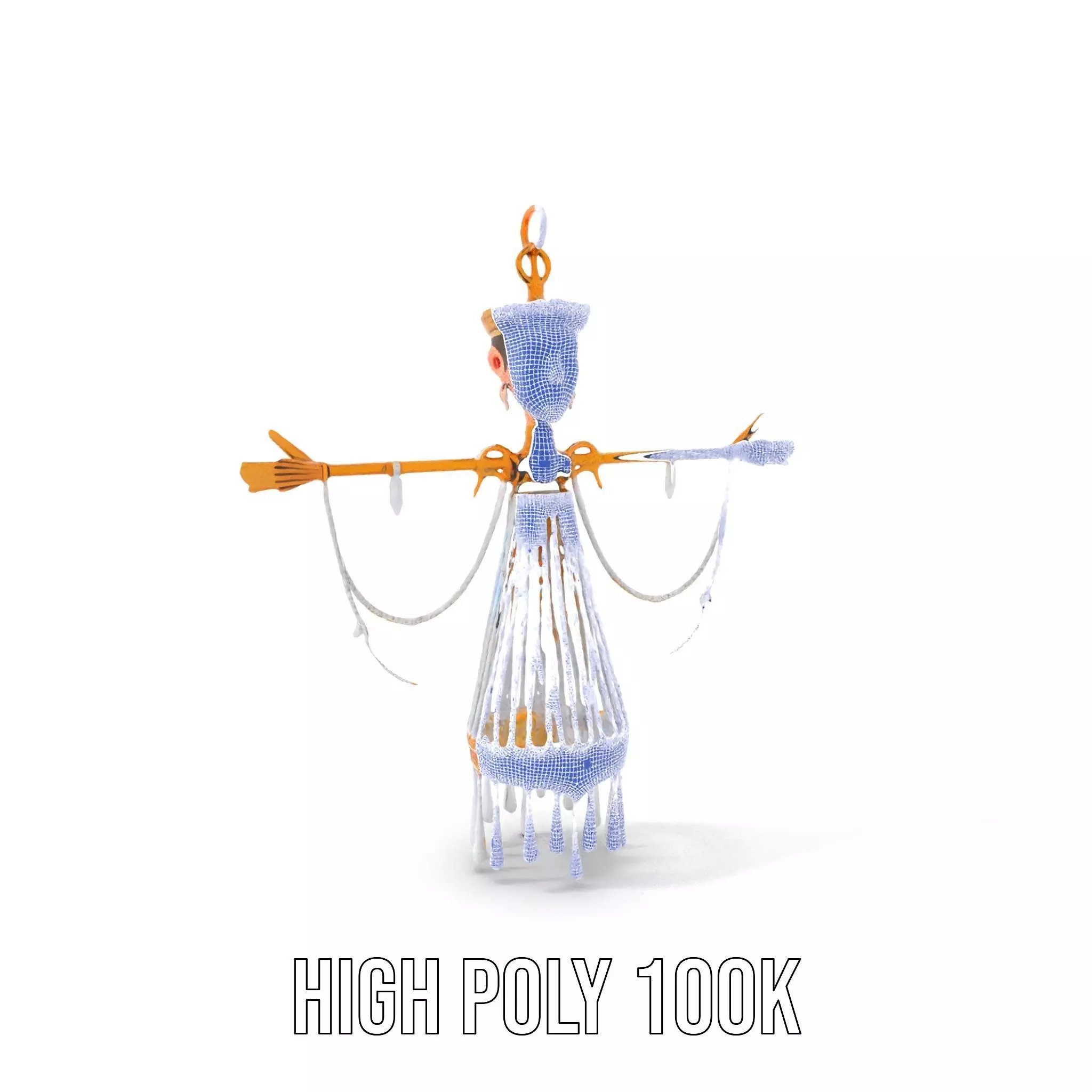 Elegant Crystal Chandelier model pack Low-poly 3D model_4