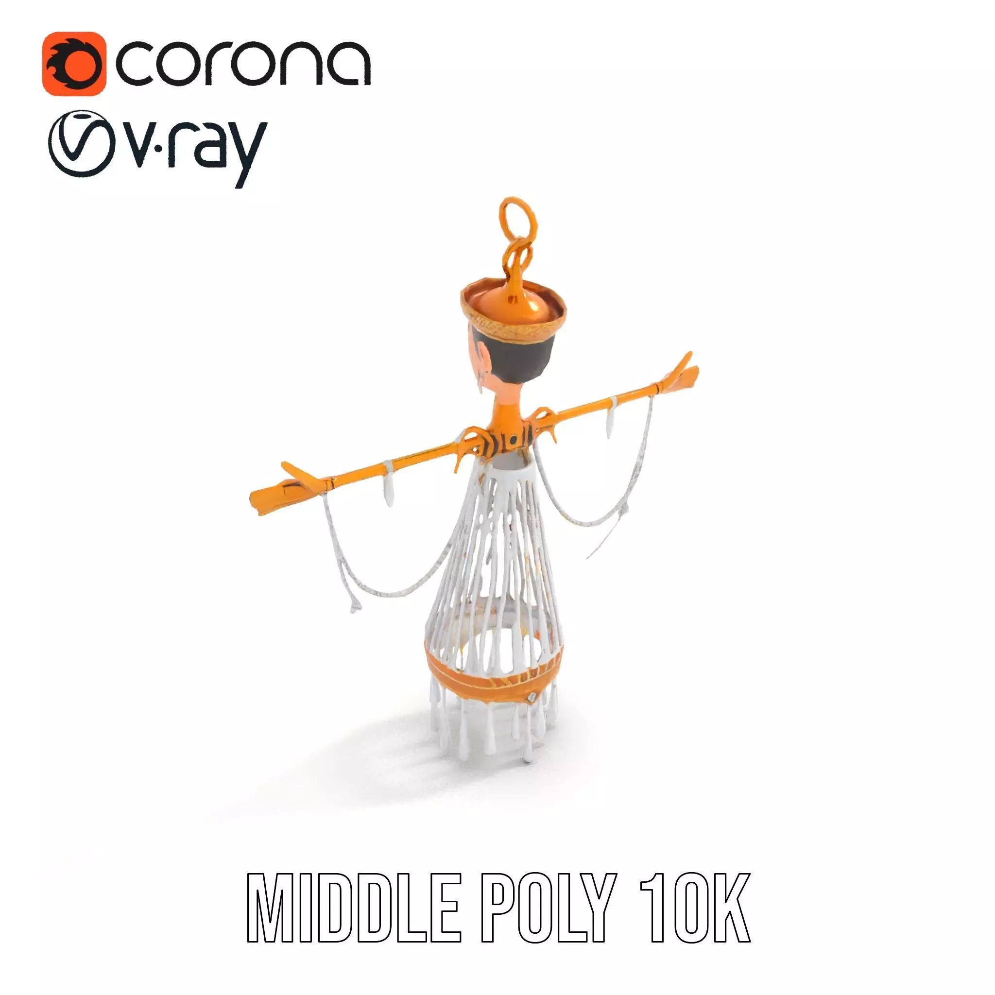 Elegant Crystal Chandelier model pack Low-poly 3D model_17