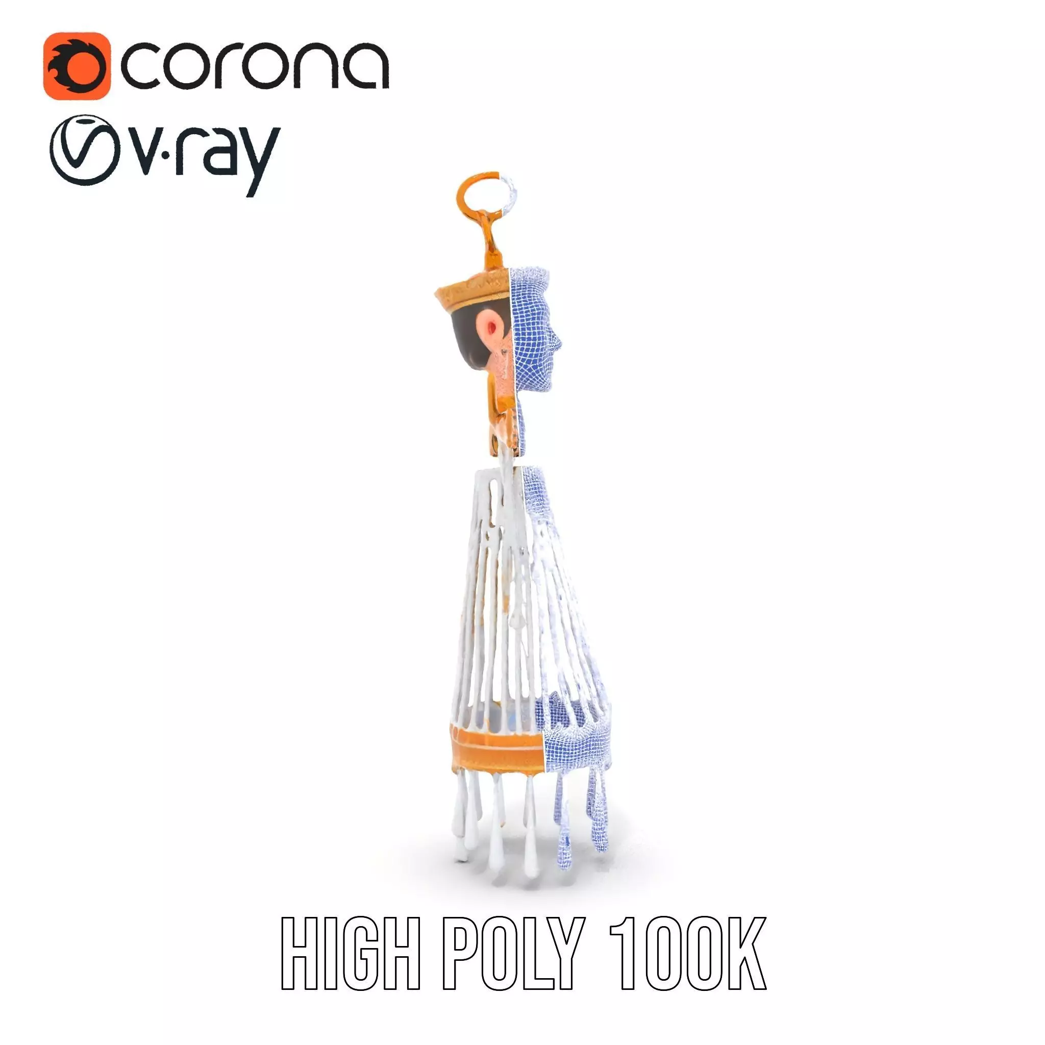 Elegant Crystal Chandelier model pack Low-poly 3D model_31