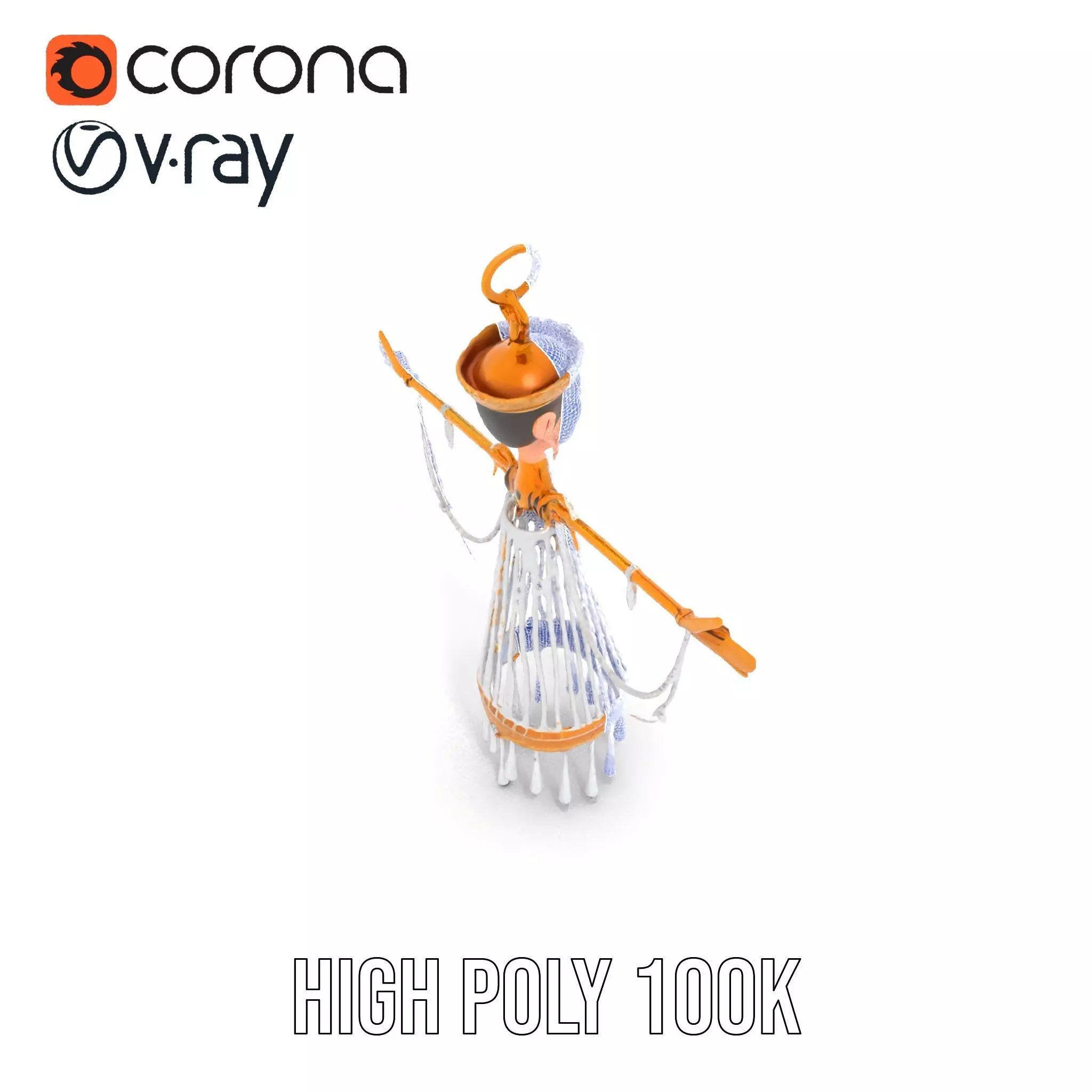 Elegant Crystal Chandelier model pack Low-poly 3D model_28